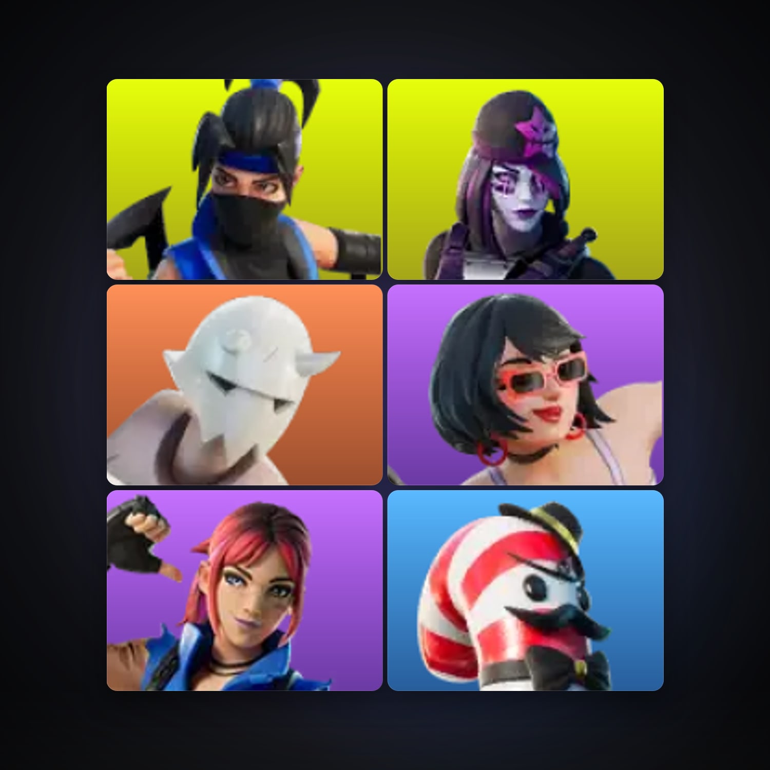 Fortnite | 6 Skins | 50 V-Bucks | Level 94 | 9 Wins — HabibiAccounts