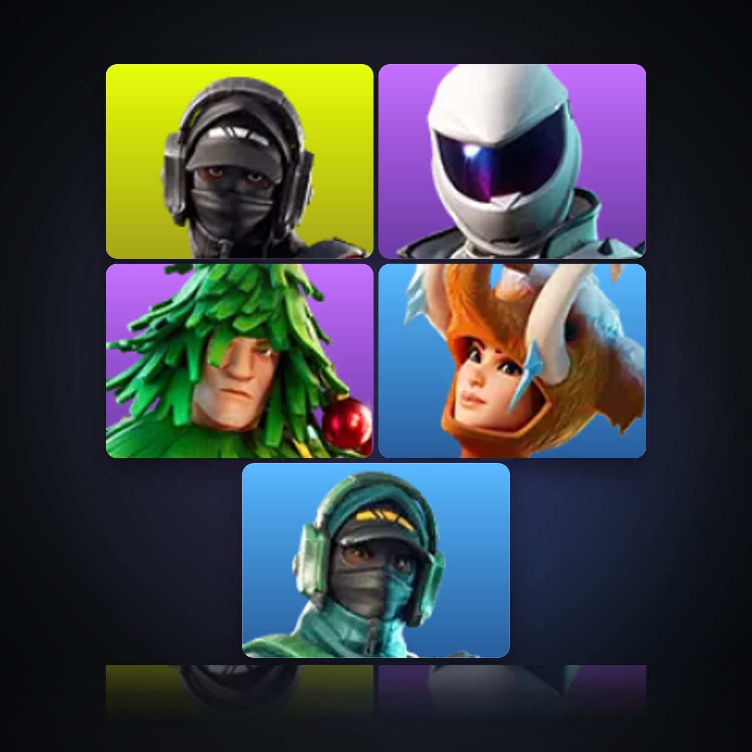 Fortnite | 5 Skins | 100 V-Bucks | Level 86 | 4 Wins — HabibiAccounts