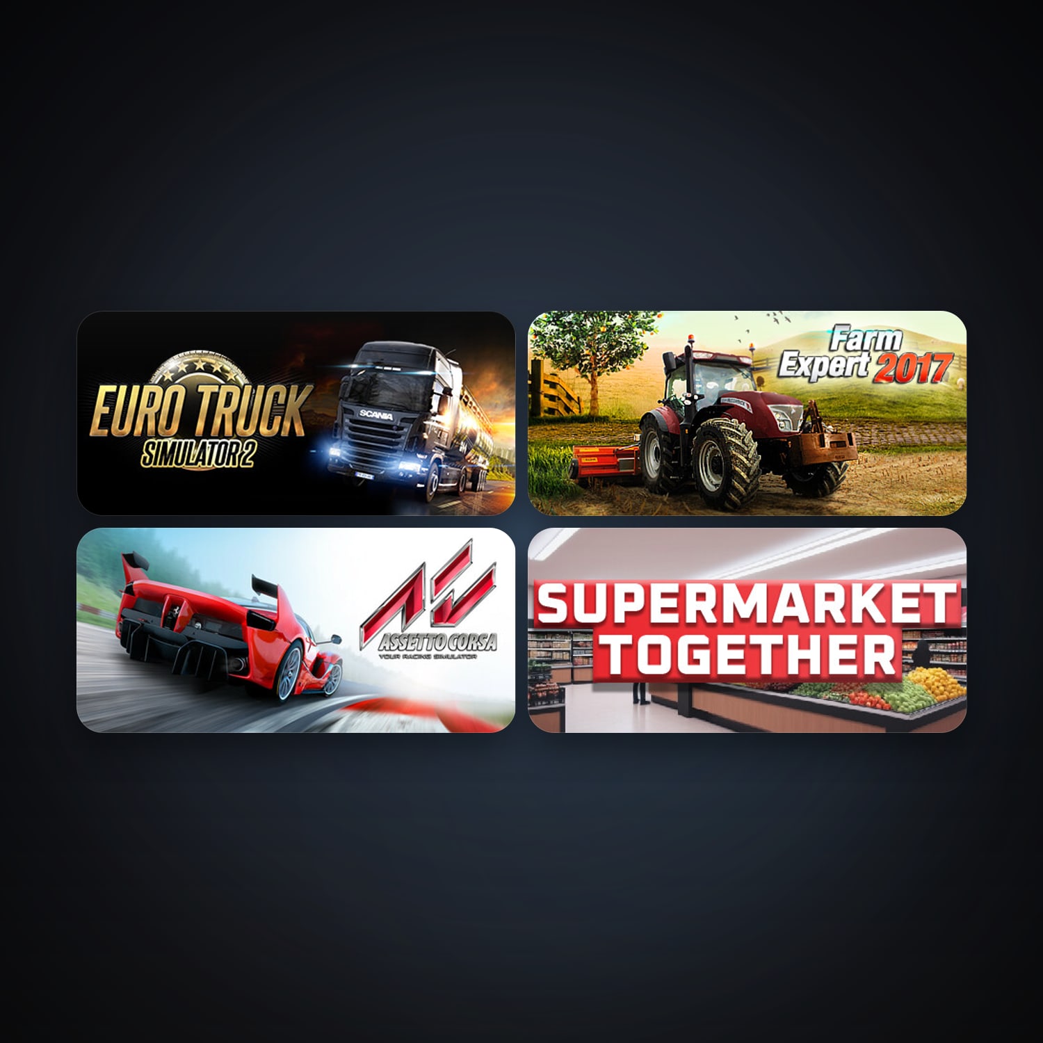 هالحساب ستيم فلين، Free CS2 (No Prime) وEuro Truck Simulator 2، 6 لعبة، صامد واضح — HabibiAccounts