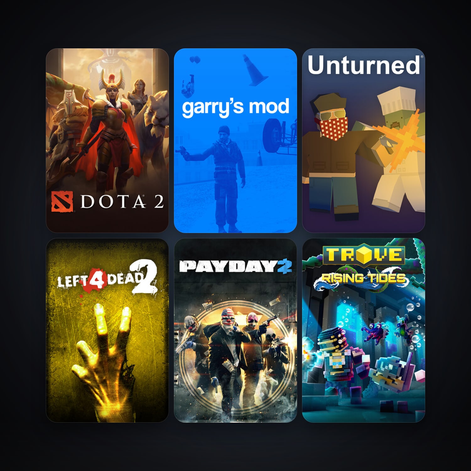 Left 4 Dead 2 + Dota 2, 51 games, Steam 11, clean — HabibiAccounts