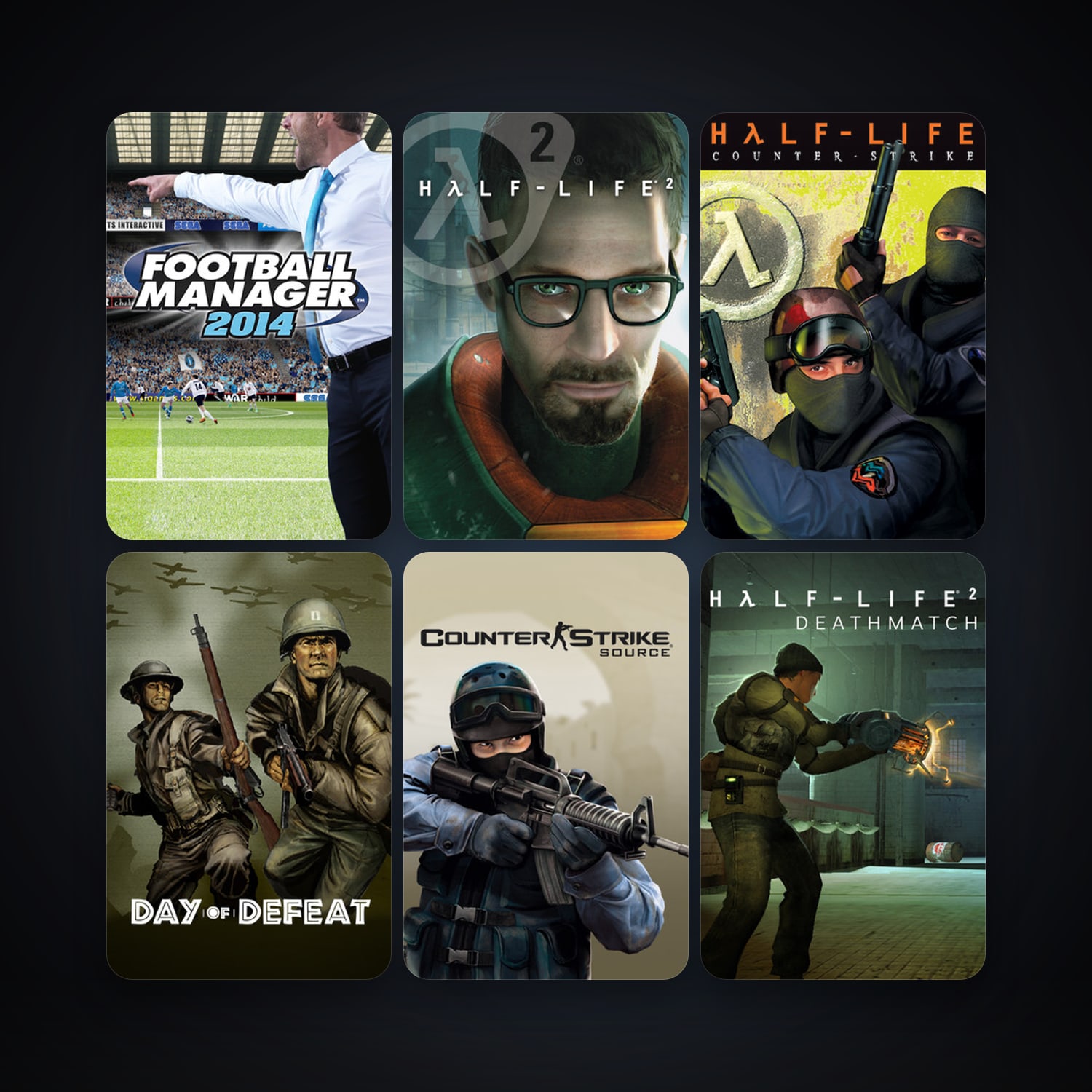 Counter-Strike + Day of Defeat, 12 games, clean — HabibiAccounts