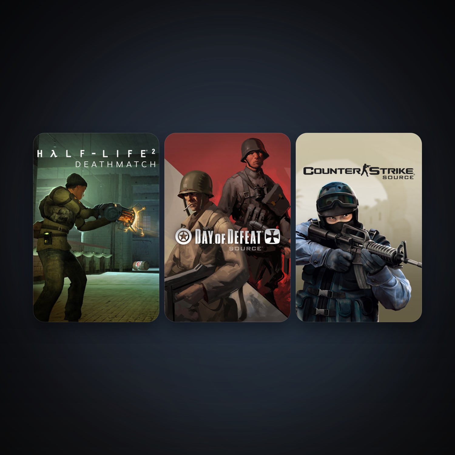 Counter-Strike: Source + Day of Defeat: Source, 3 games, clean — HabibiAccounts