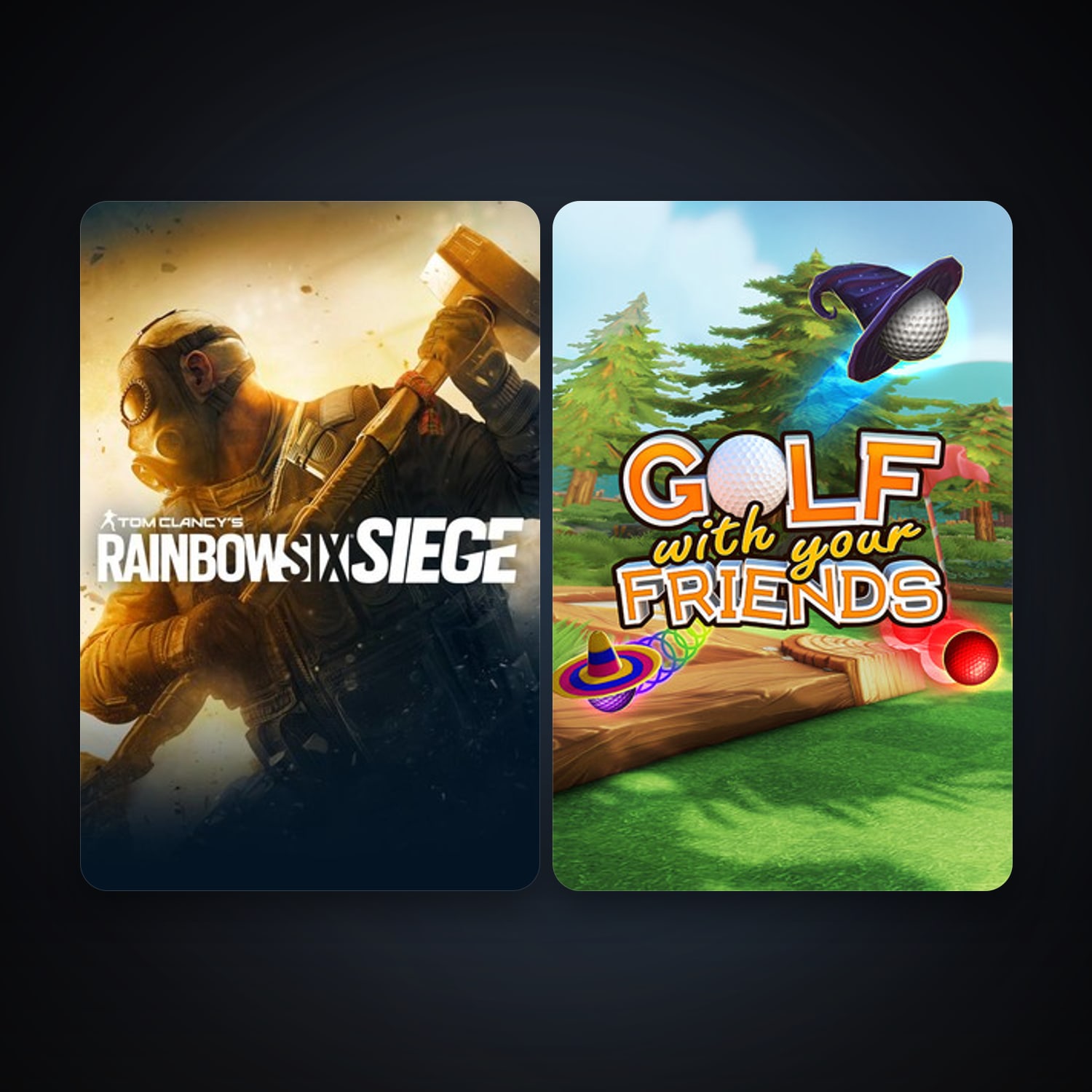 Tom Clancy's Rainbow Six Siege + Golf With Your Friends, 2 games, clean — HabibiAccounts