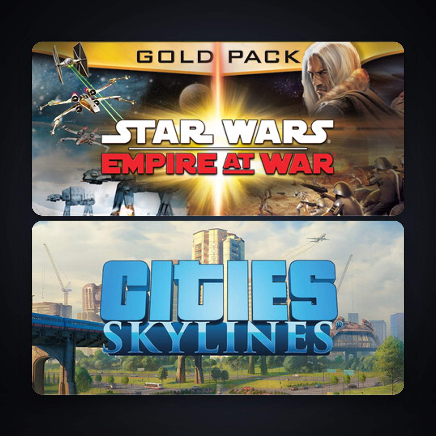 STAR WARS Empire at War - Gold Pack + Cities: Skylines, 4 games, clean — HabibiAccounts
