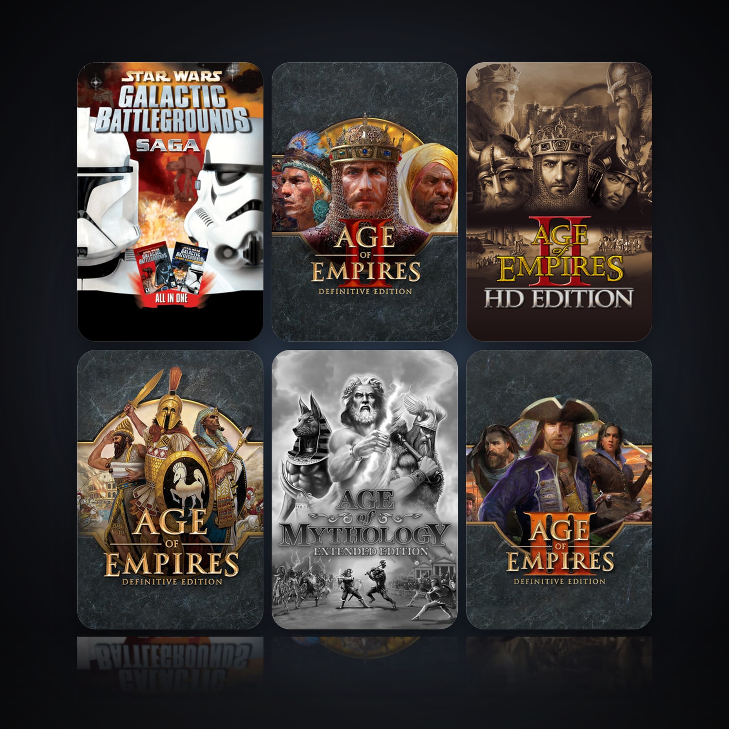 STAR WARS Galactic Battlegrounds Saga & Age of Empires II: Definitive Edition | Clean — HabibiAccounts