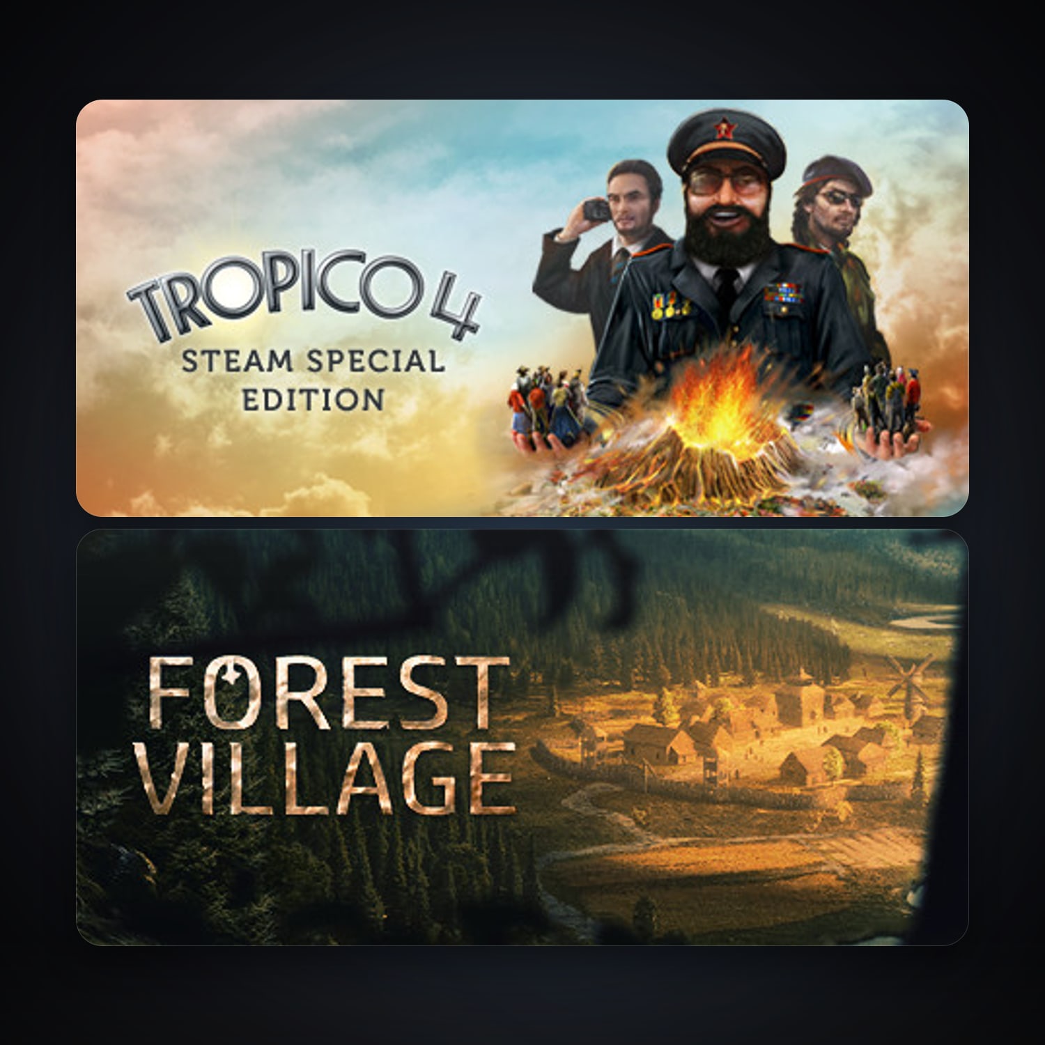 Tropico 4 + Life is Feudal: Forest Village, 3 games, clean — HabibiAccounts