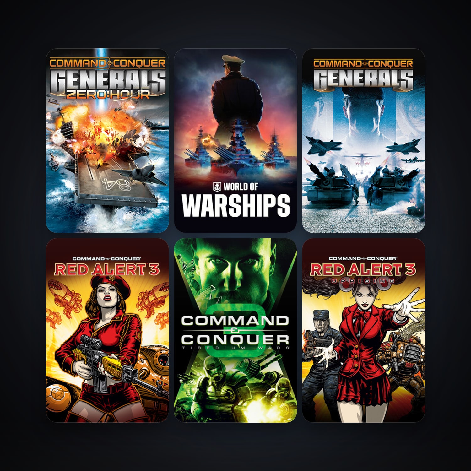 Command & Conquer: Red Alert 3 + Command & Conquer 3: Tiberium Wars, 13 games, clean — HabibiAccounts