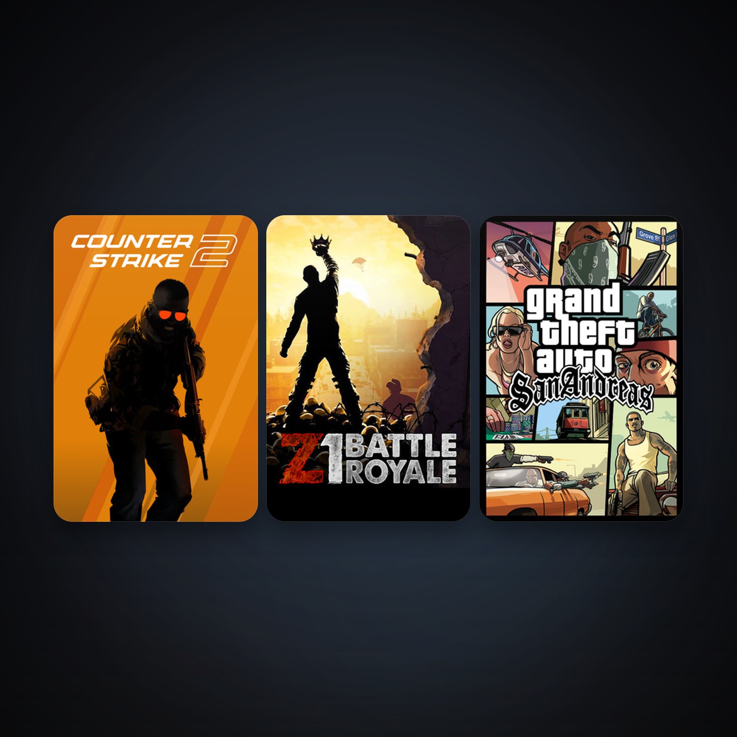 CS2 Prime + Grand Theft Auto: San Andreas, 7 games, clean — HabibiAccounts