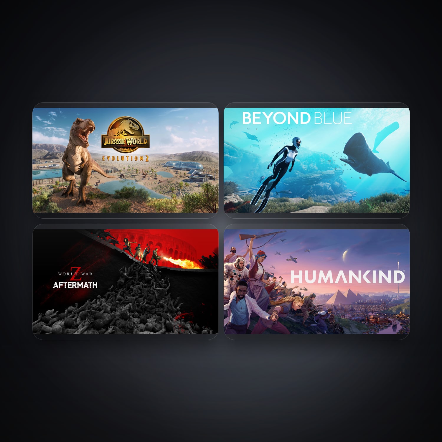 Jurassic World Evolution 2 & Beyond Blue | 4 Games — HabibiAccounts