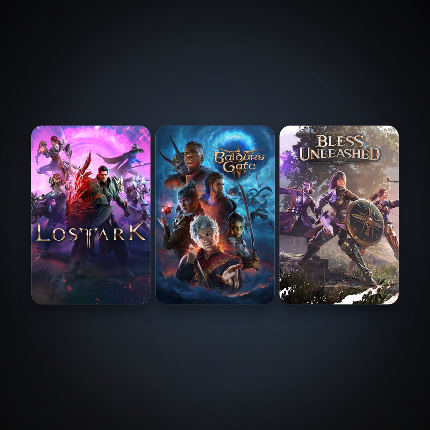 Baldur's Gate 3 + Bless Unleashed, 4 games, clean — HabibiAccounts