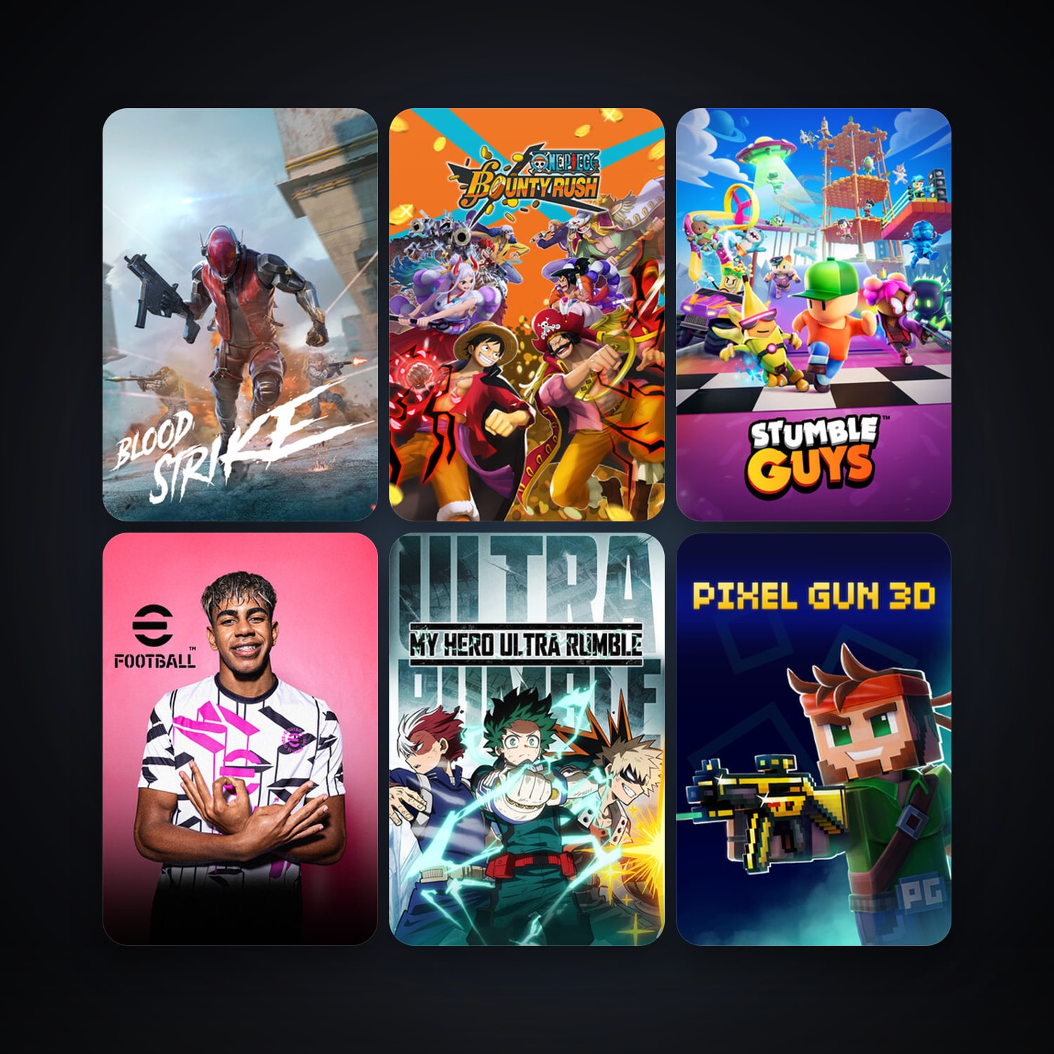 MY HERO ULTRA RUMBLE + eFootball 2024, 13 games, clean — HabibiAccounts