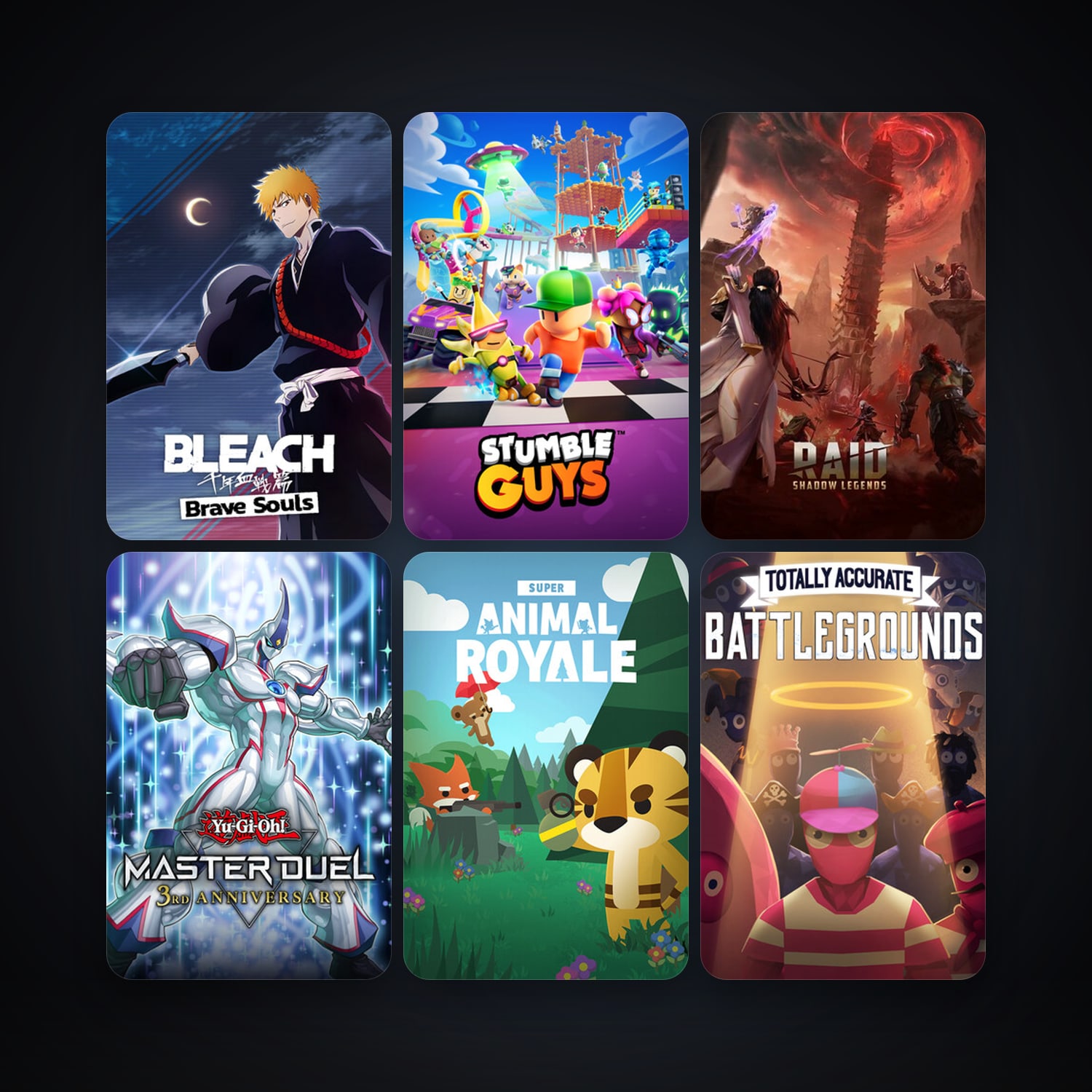 Totally Accurate Battlegrounds + Super Animal Royale, 23 games, clean — HabibiAccounts