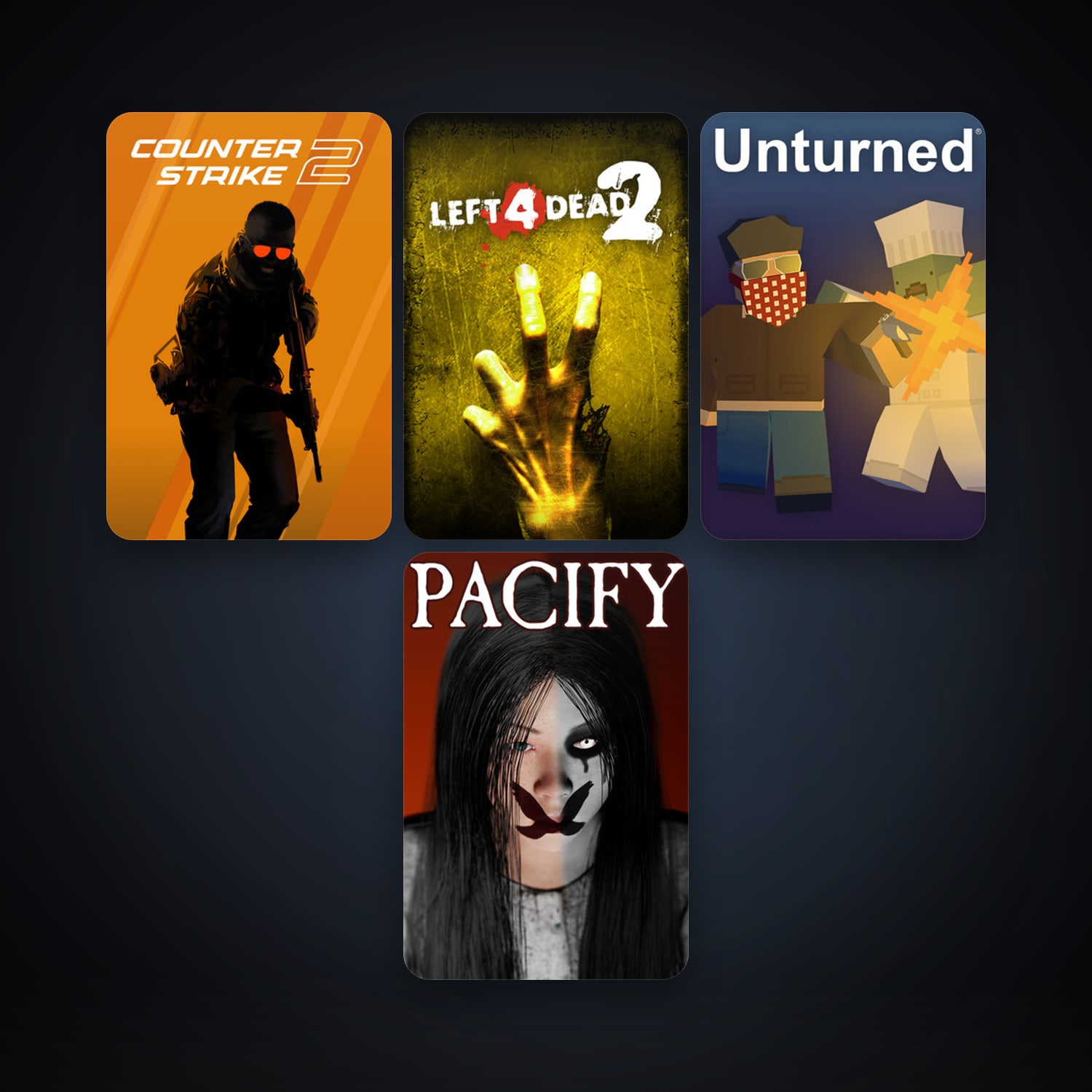Left 4 Dead 2 + CS2 Prime, 12 games, Steam 10, clean — HabibiAccounts