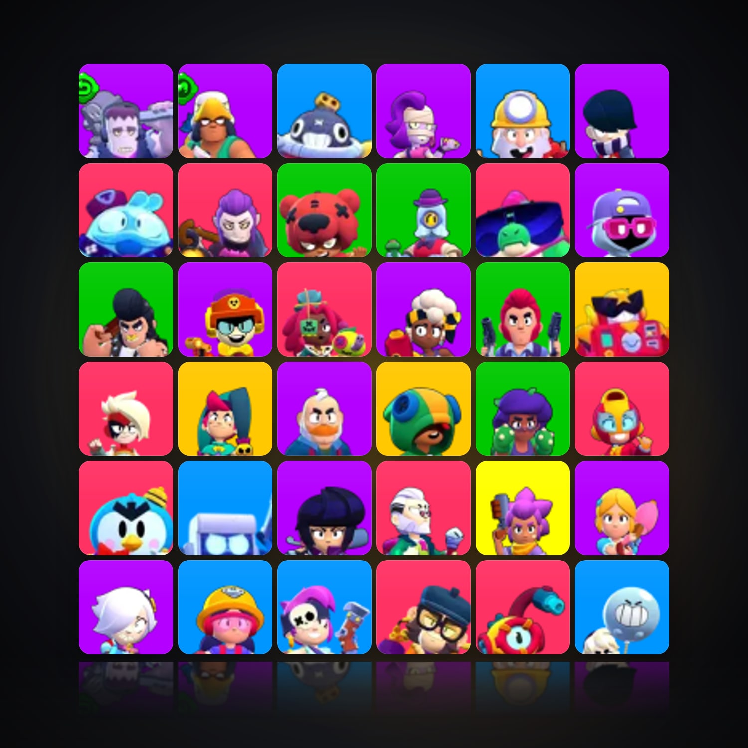 58 Brawlers | 9.8K Trophies | TH 6 — HabibiAccounts