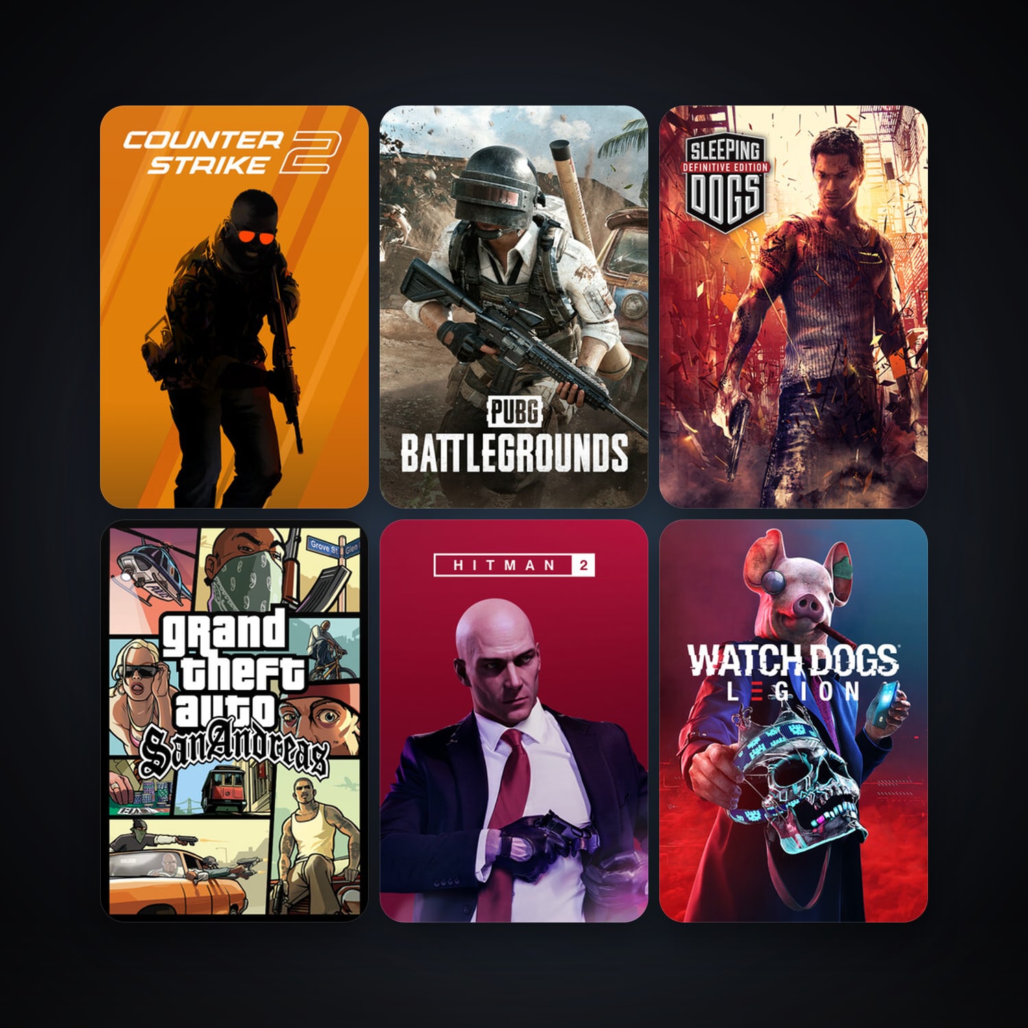 CS2 Prime + Grand Theft Auto: San Andreas, 13 games, clean — HabibiAccounts