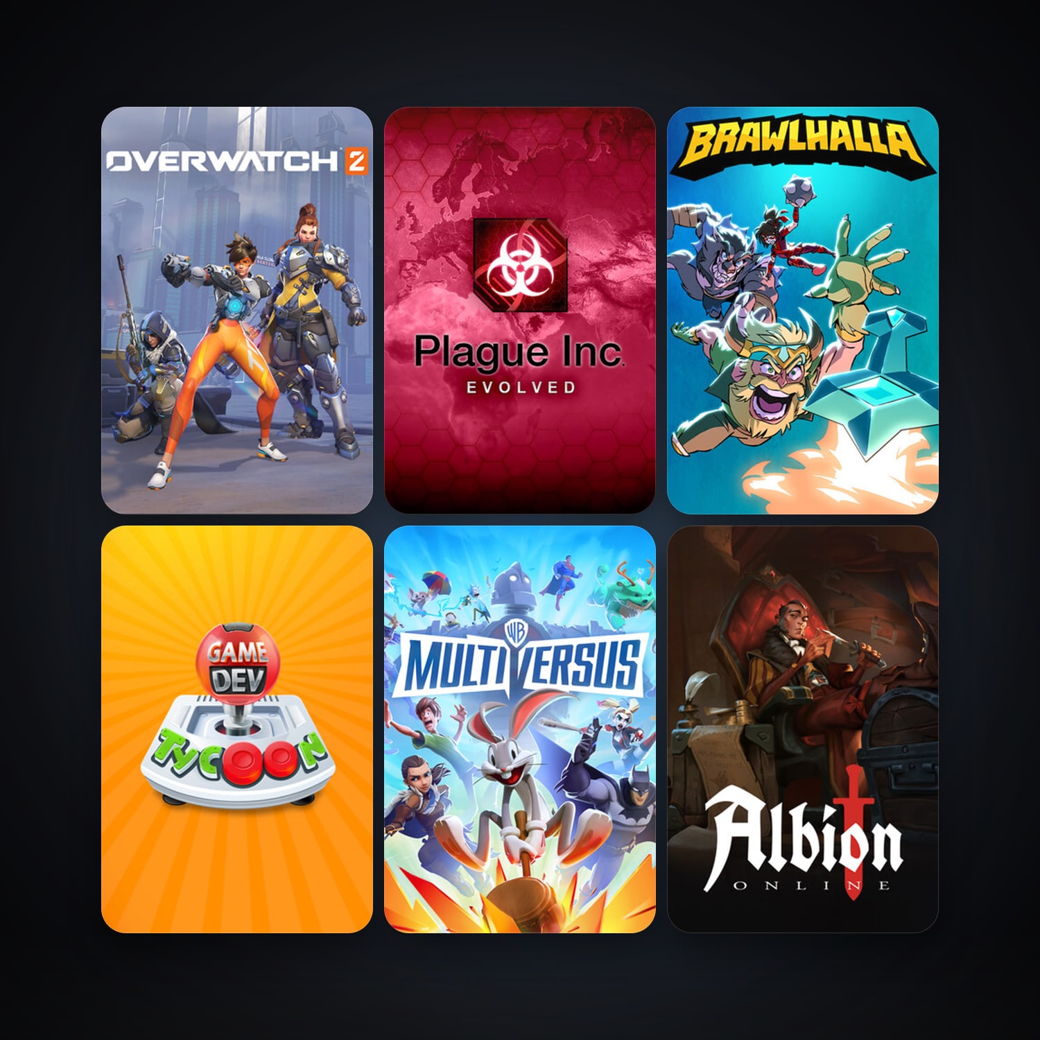 Game Dev Tycoon + Plague Inc: Evolved, 10 games, clean — HabibiAccounts