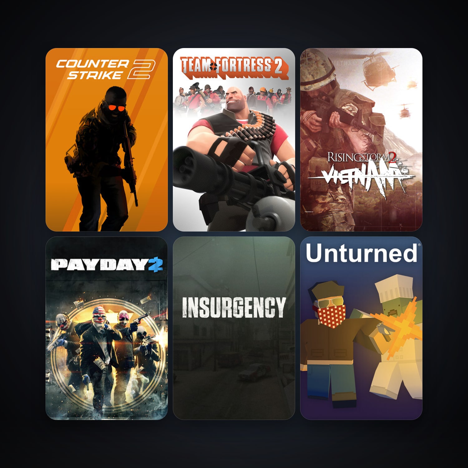 Counter-Strike + Team Fortress Classic, 76 games, Steam 10, clean — HabibiAccounts