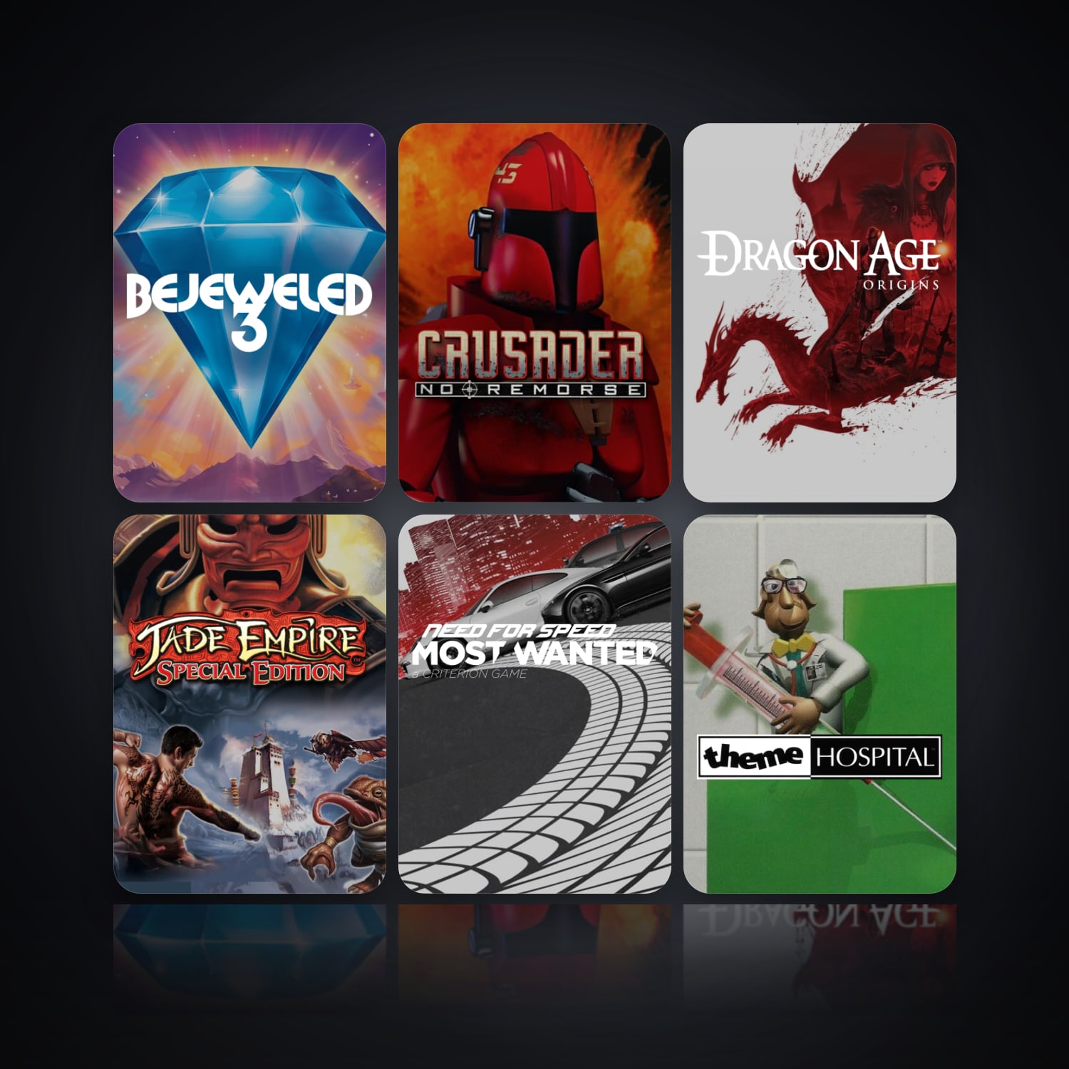 Bejeweled 3 & Crusader: No Remorse | 6 Games — HabibiAccounts