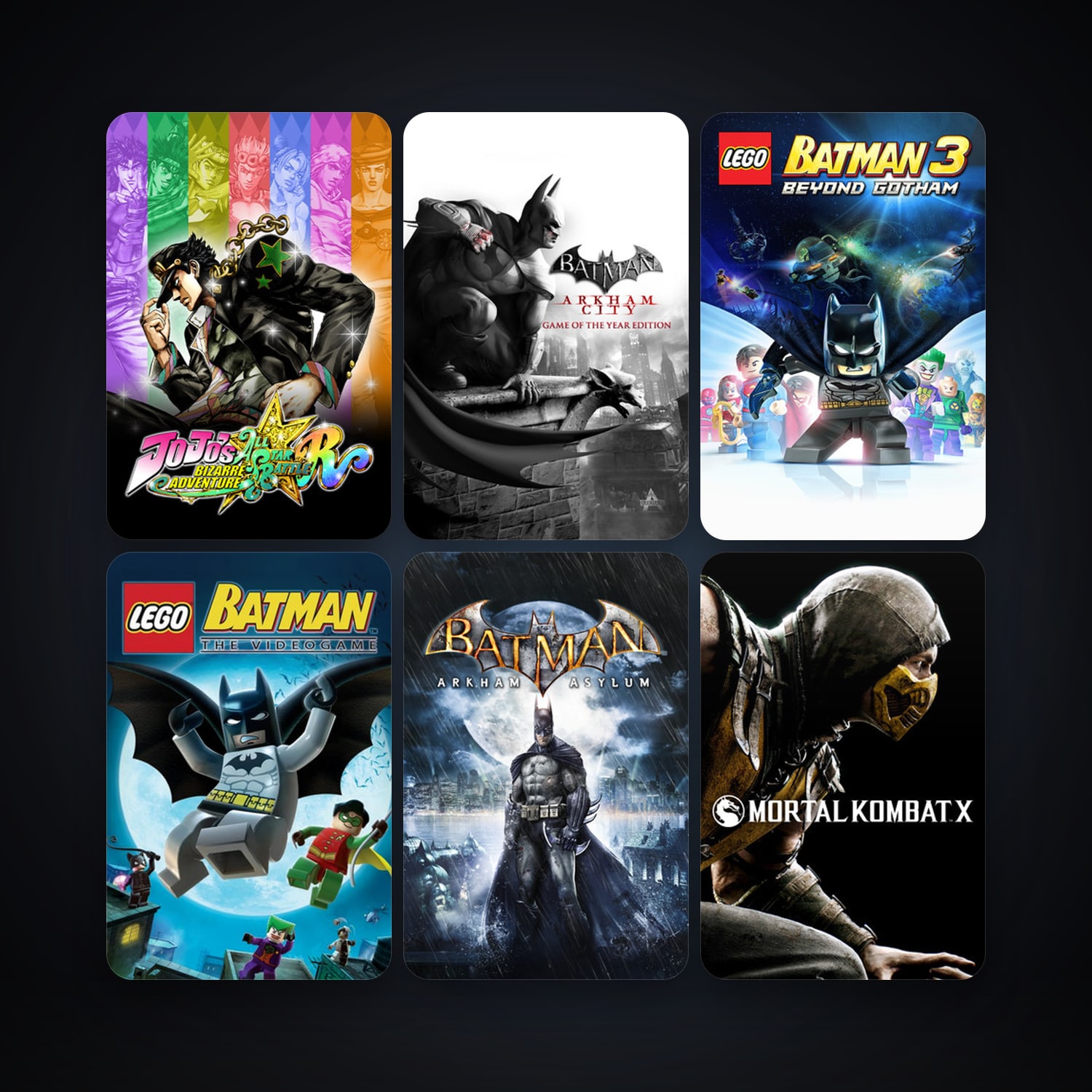 LEGO Batman: The Videogame + Batman: Arkham Asylum Game of the Year Edition, 23 games, clean — HabibiAccounts