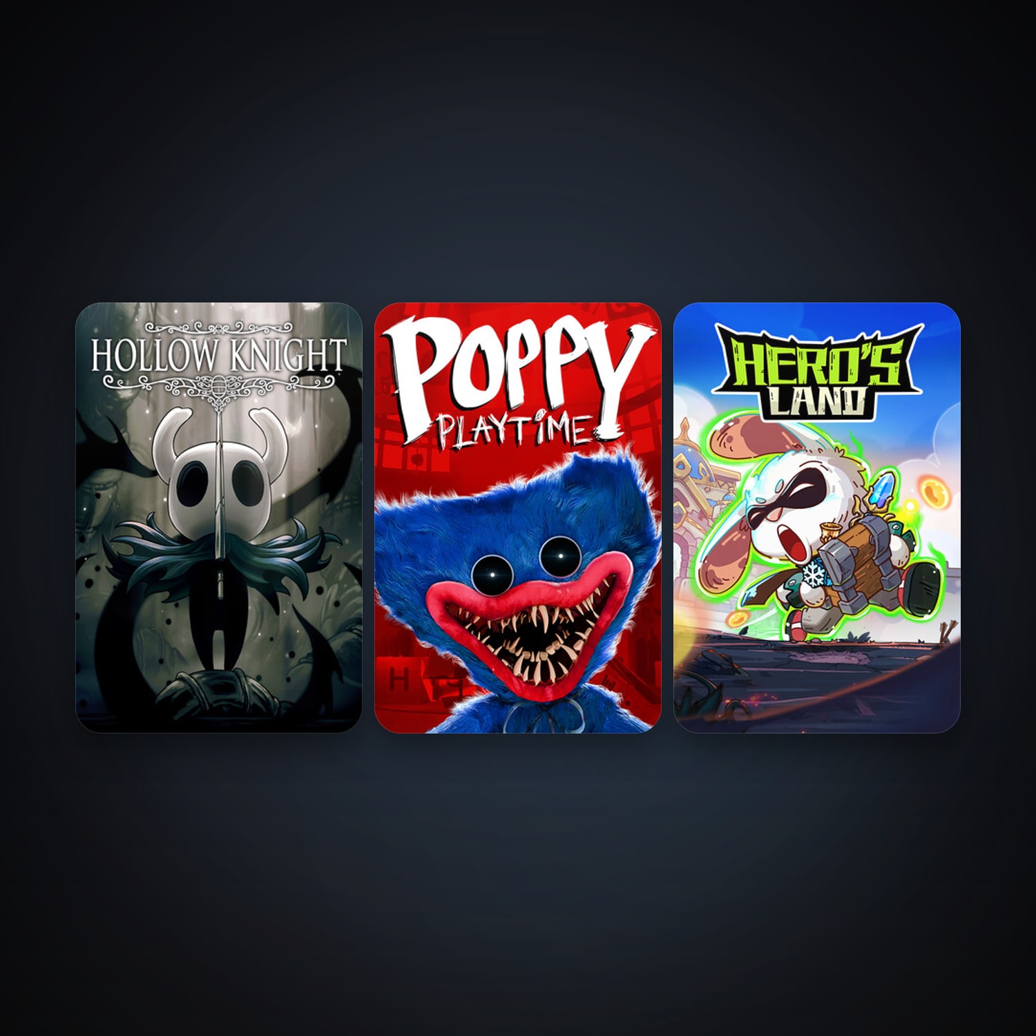 Hollow Knight + Poppy Playtime, 7 games, clean — HabibiAccounts