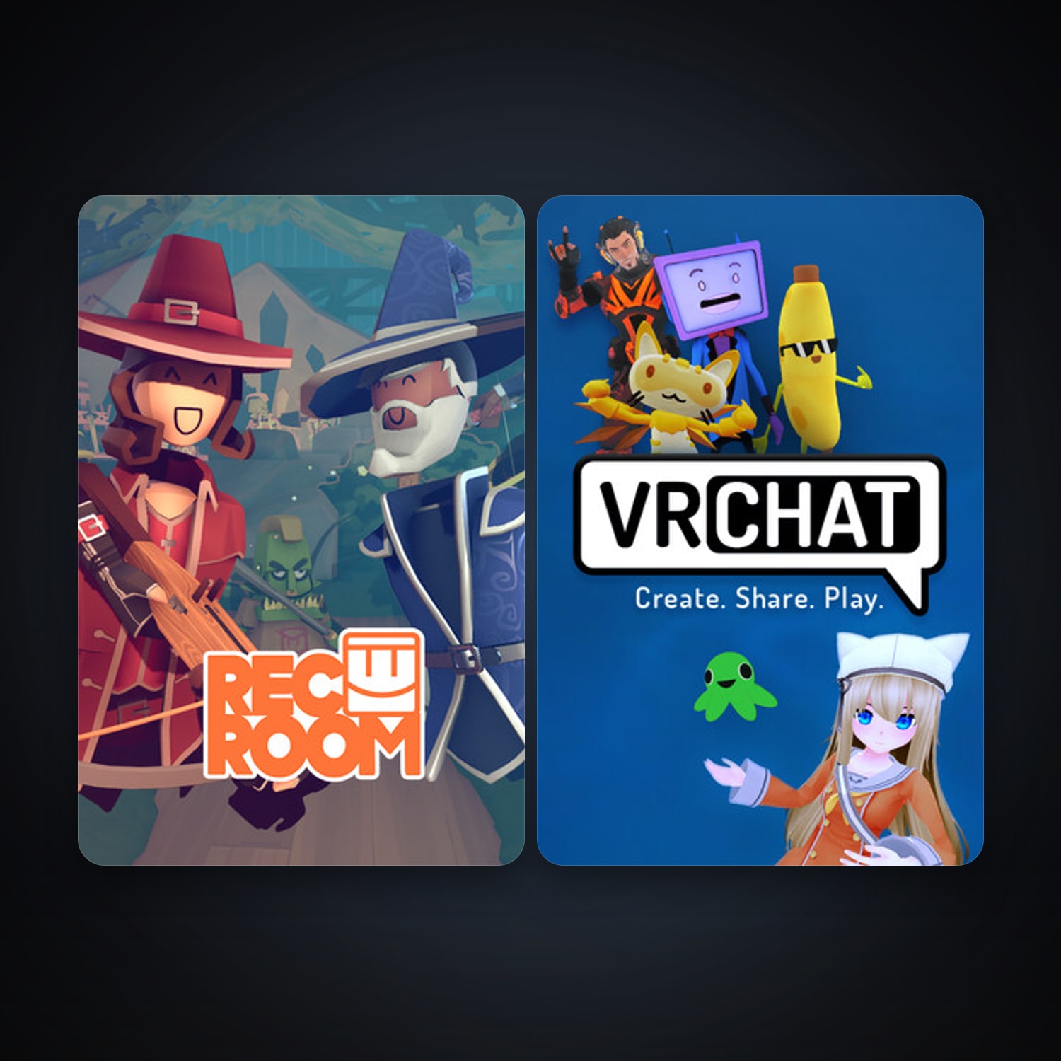VRChat + Rec Room, 2 games, clean — HabibiAccounts