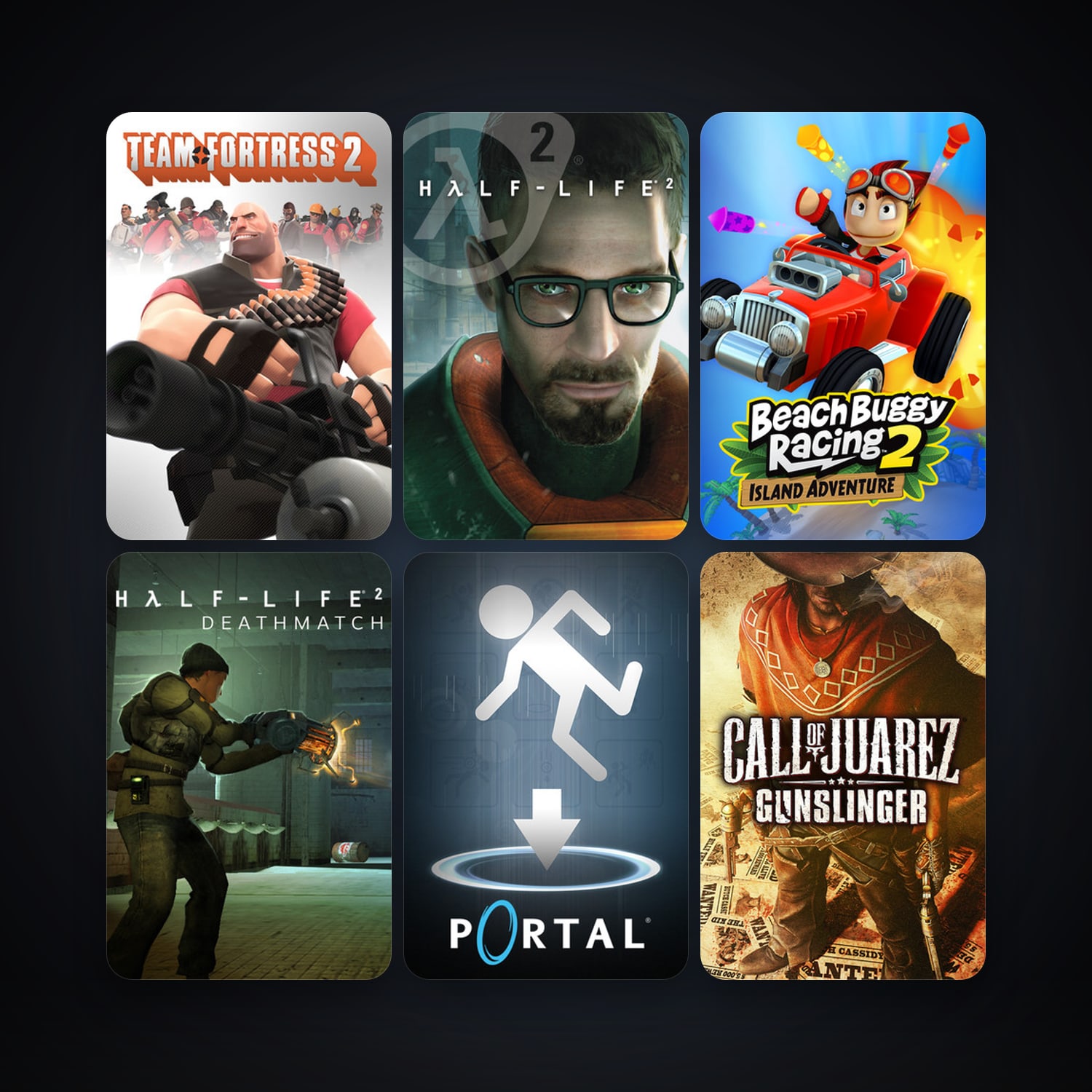 Half-Life 2 + Half-Life 2: Deathmatch, 7 games, clean — HabibiAccounts