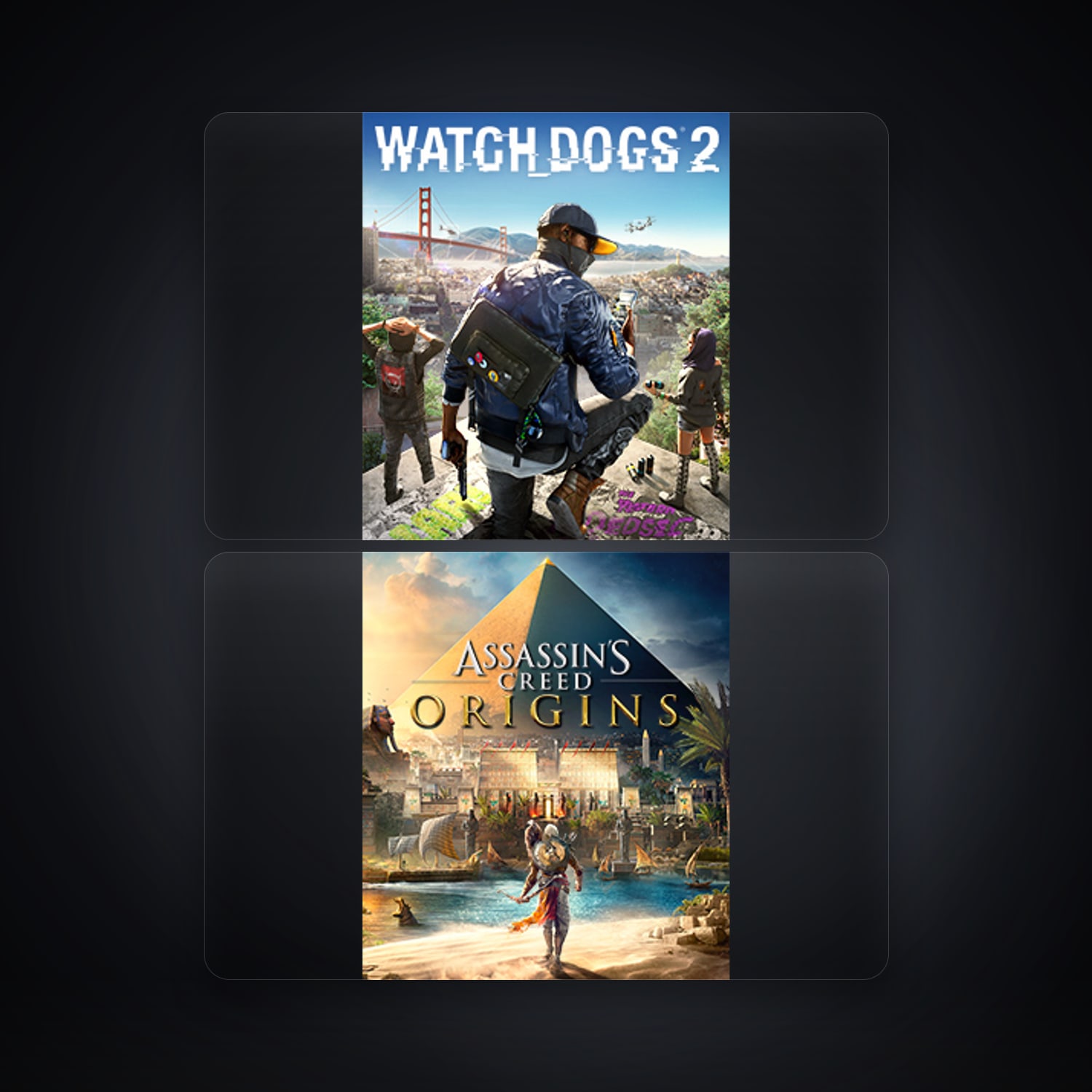 Ubisoft WATCH_DOGS 2 + Assassin's Creed Origins — MX — HabibiAccounts