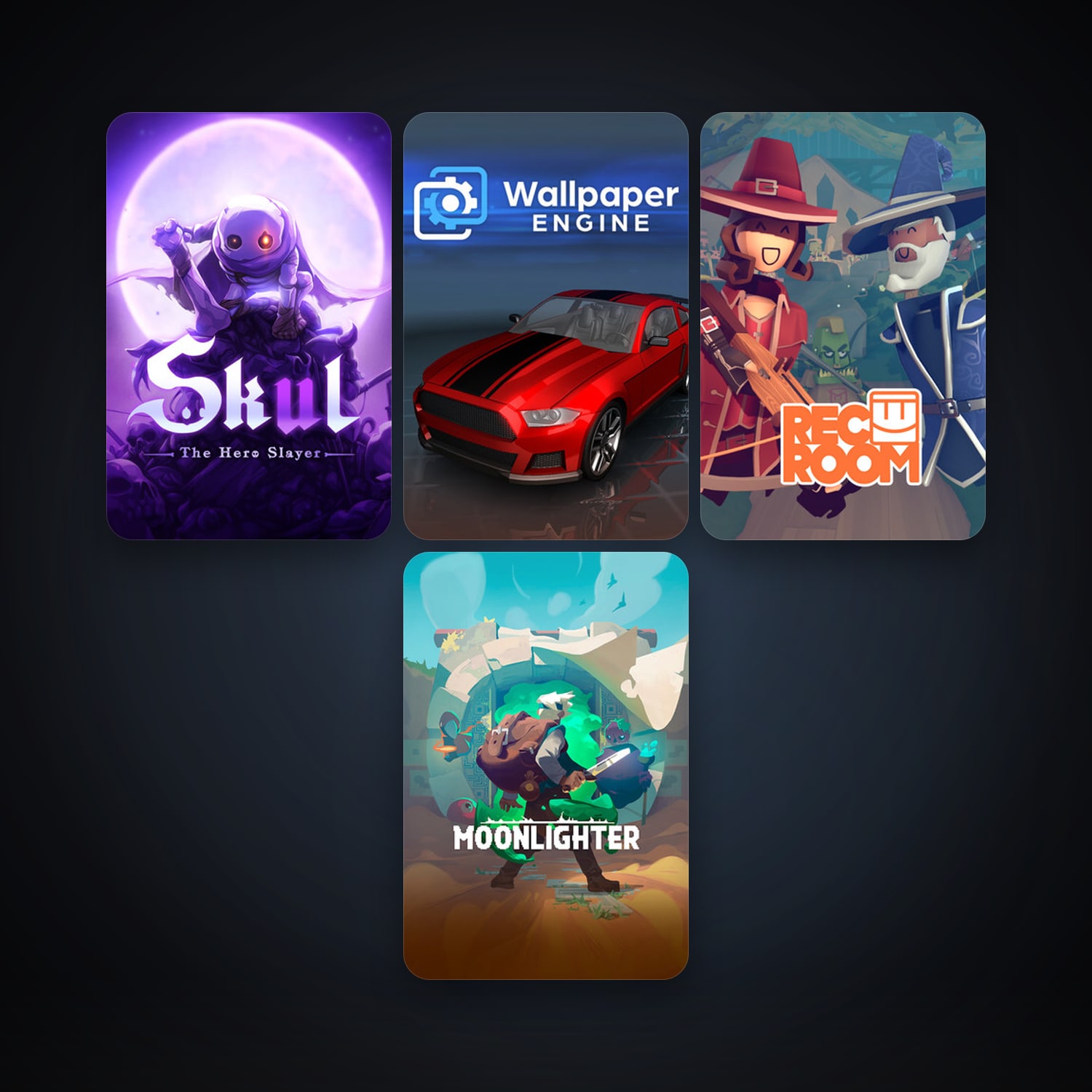 Wallpaper Engine + Rec Room, 6 games, clean — HabibiAccounts