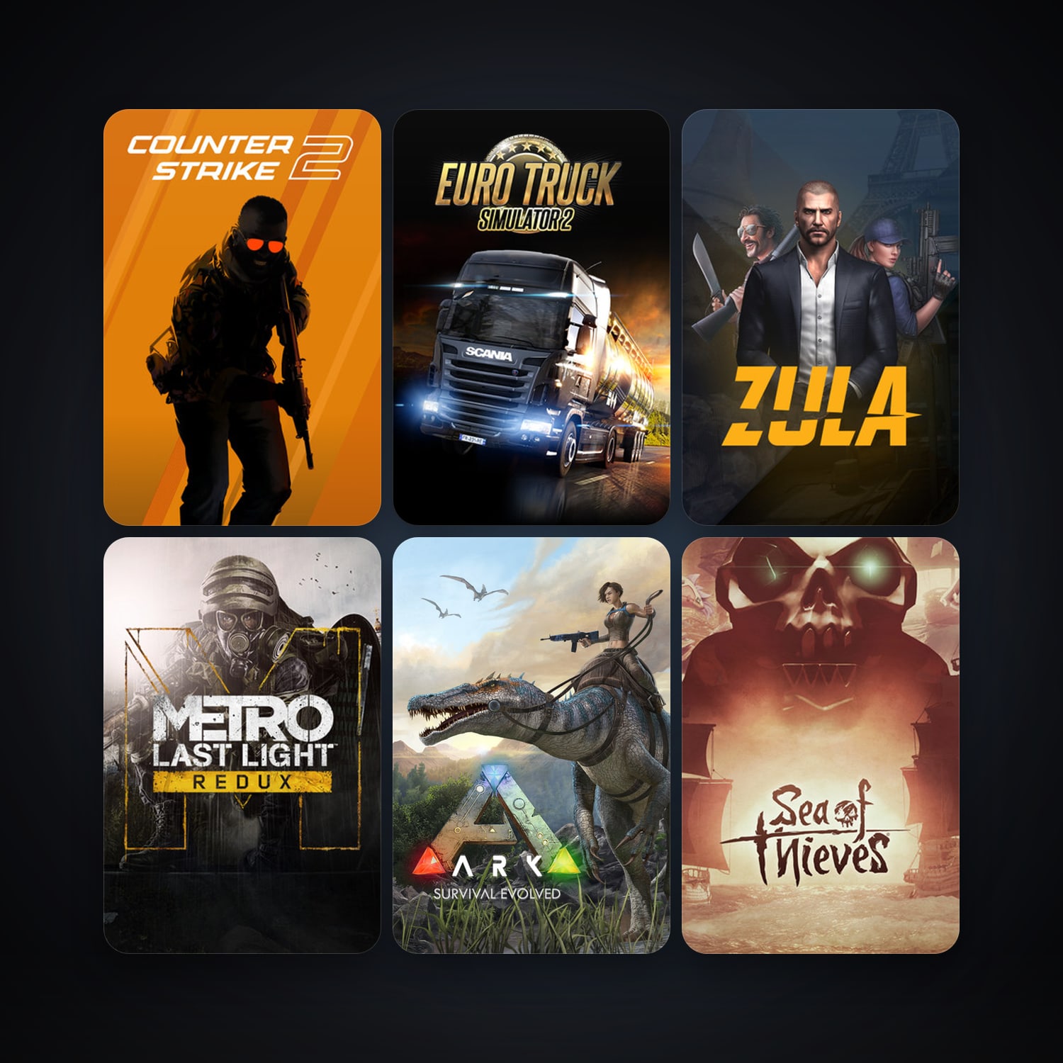 CS2 Prime + Euro Truck Simulator 2, 9 games, clean — HabibiAccounts