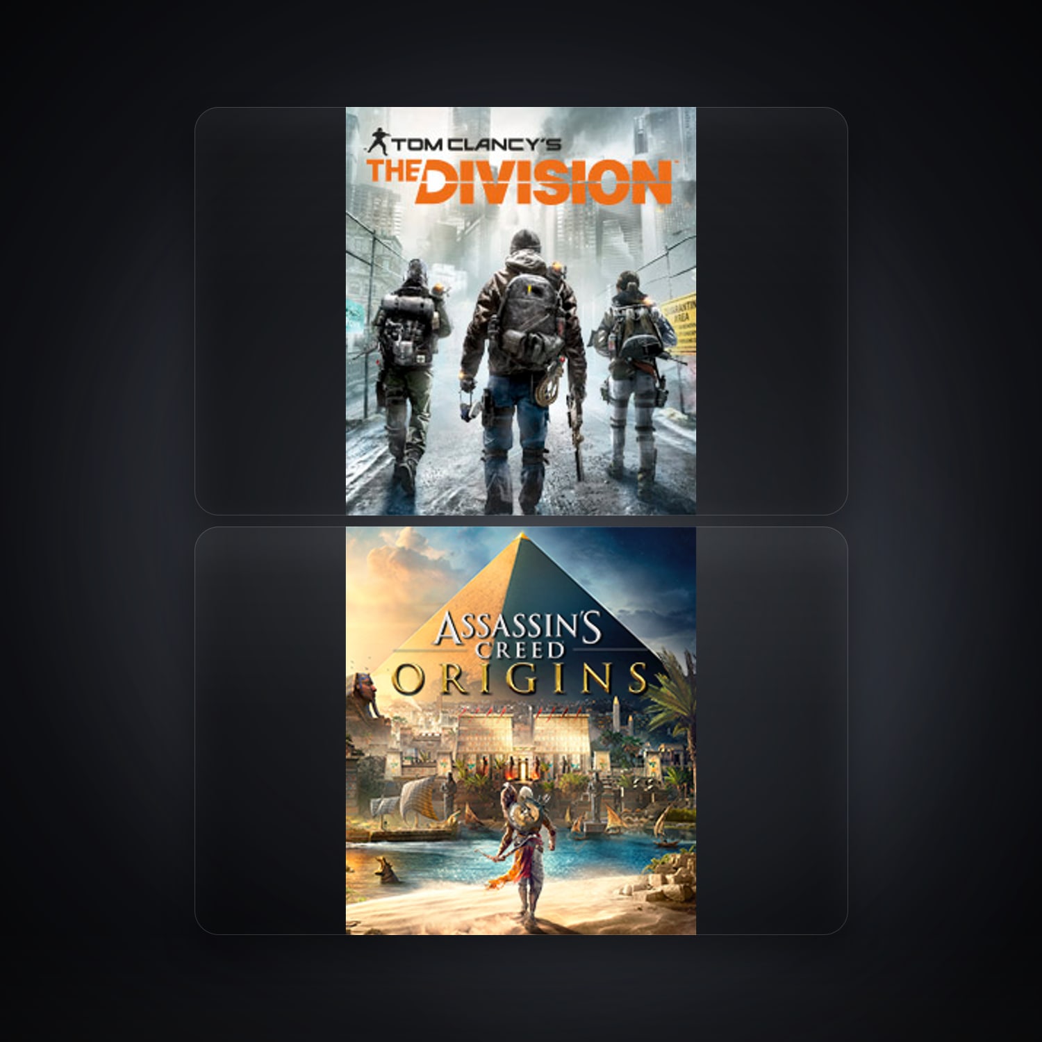 Ubisoft Tom Clancy's The Division + Assassin's Creed Origins — BR — HabibiAccounts