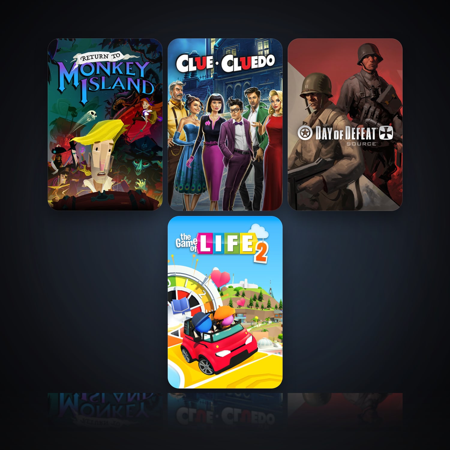 Return to Monkey Island & Clue/Cluedo: The Classic Mystery Game | Clean — HabibiAccounts