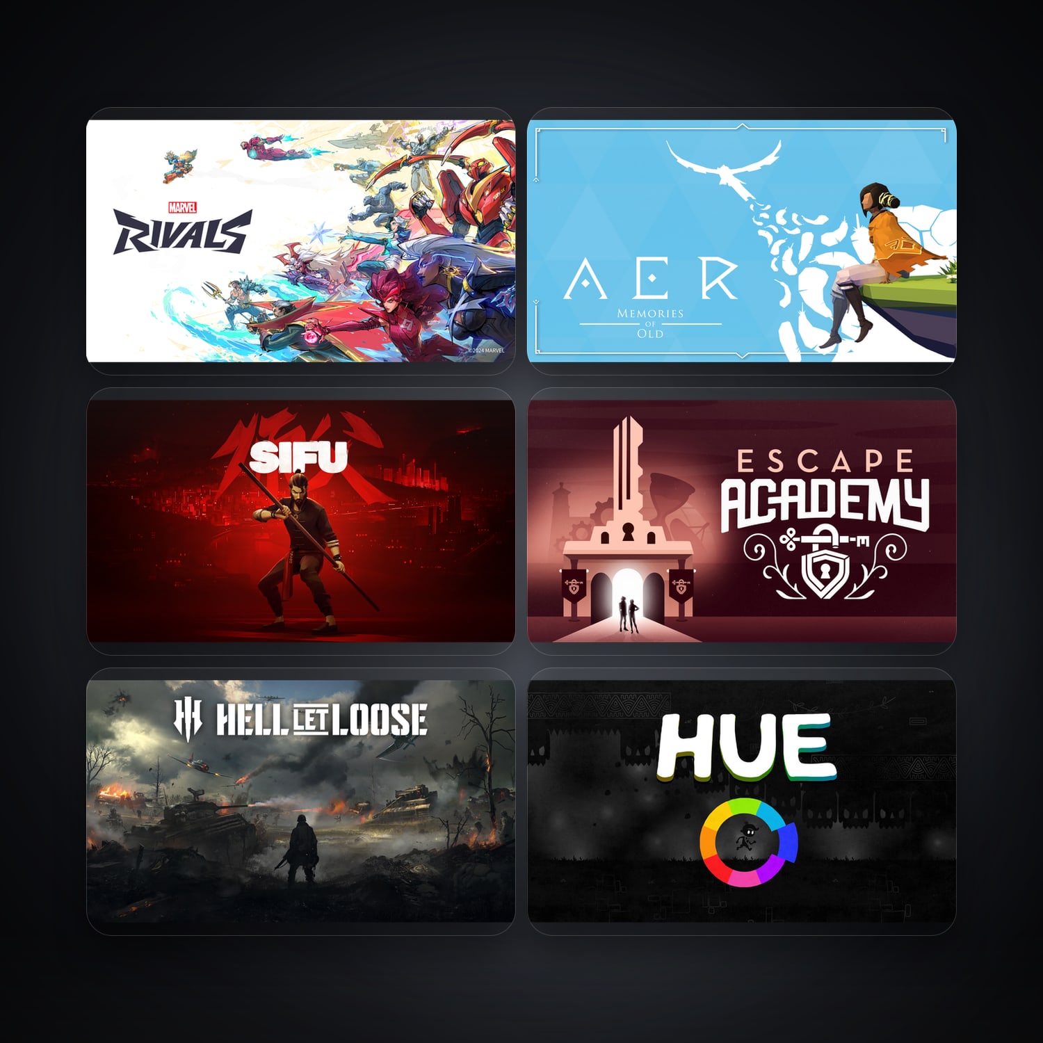 Epic Marvel Rivals + AER Memories of Old — EG — 8 games — HabibiAccounts