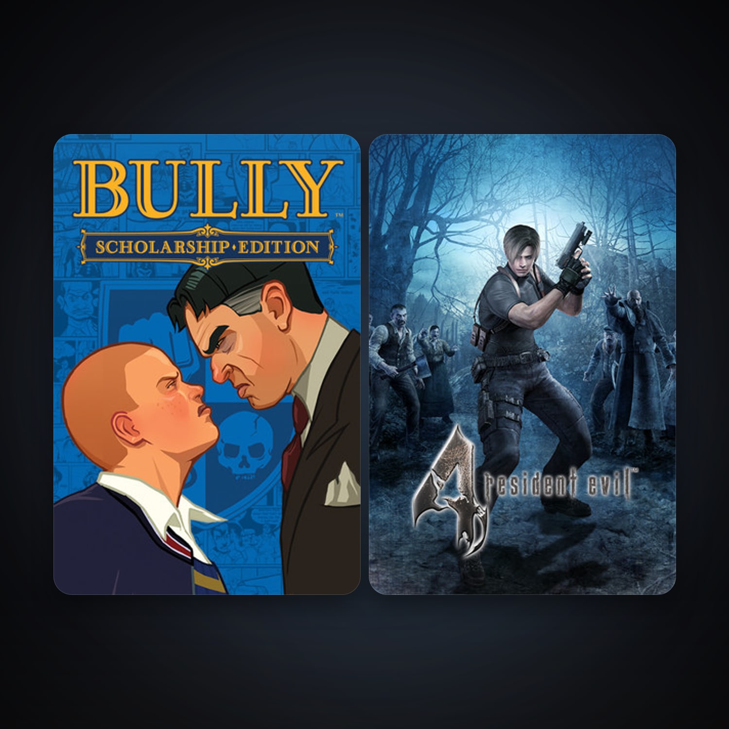 Bully: Scholarship Edition + resident evil 4 (2005), 3 games, clean — HabibiAccounts