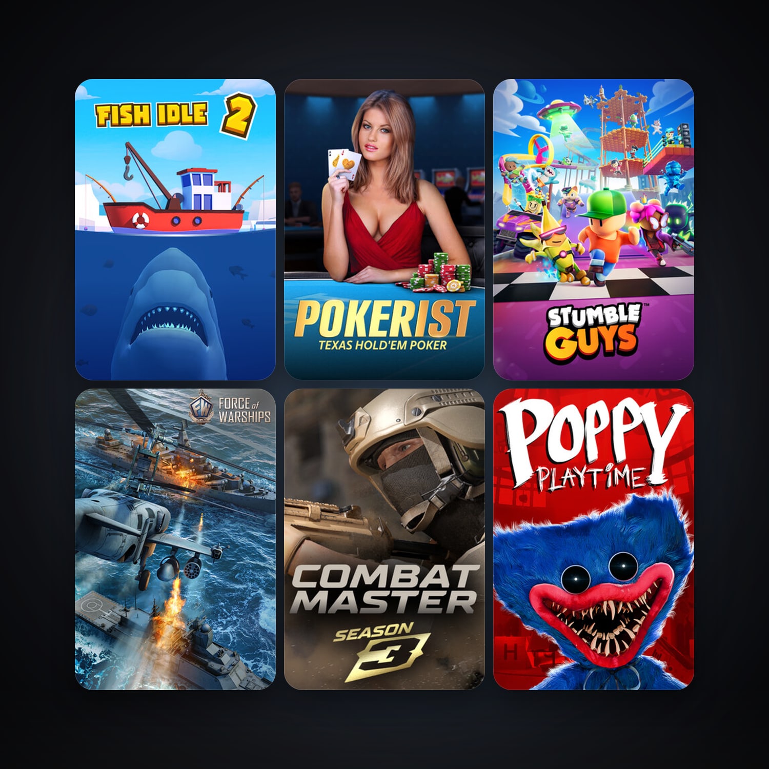 Stumble Guys + Poppy Playtime, 22 games, clean — HabibiAccounts