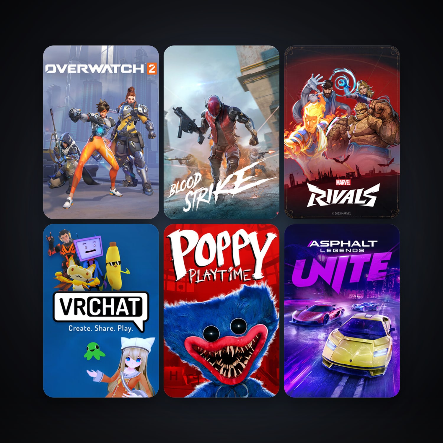 VRChat + Poppy Playtime, 20 games, clean — HabibiAccounts