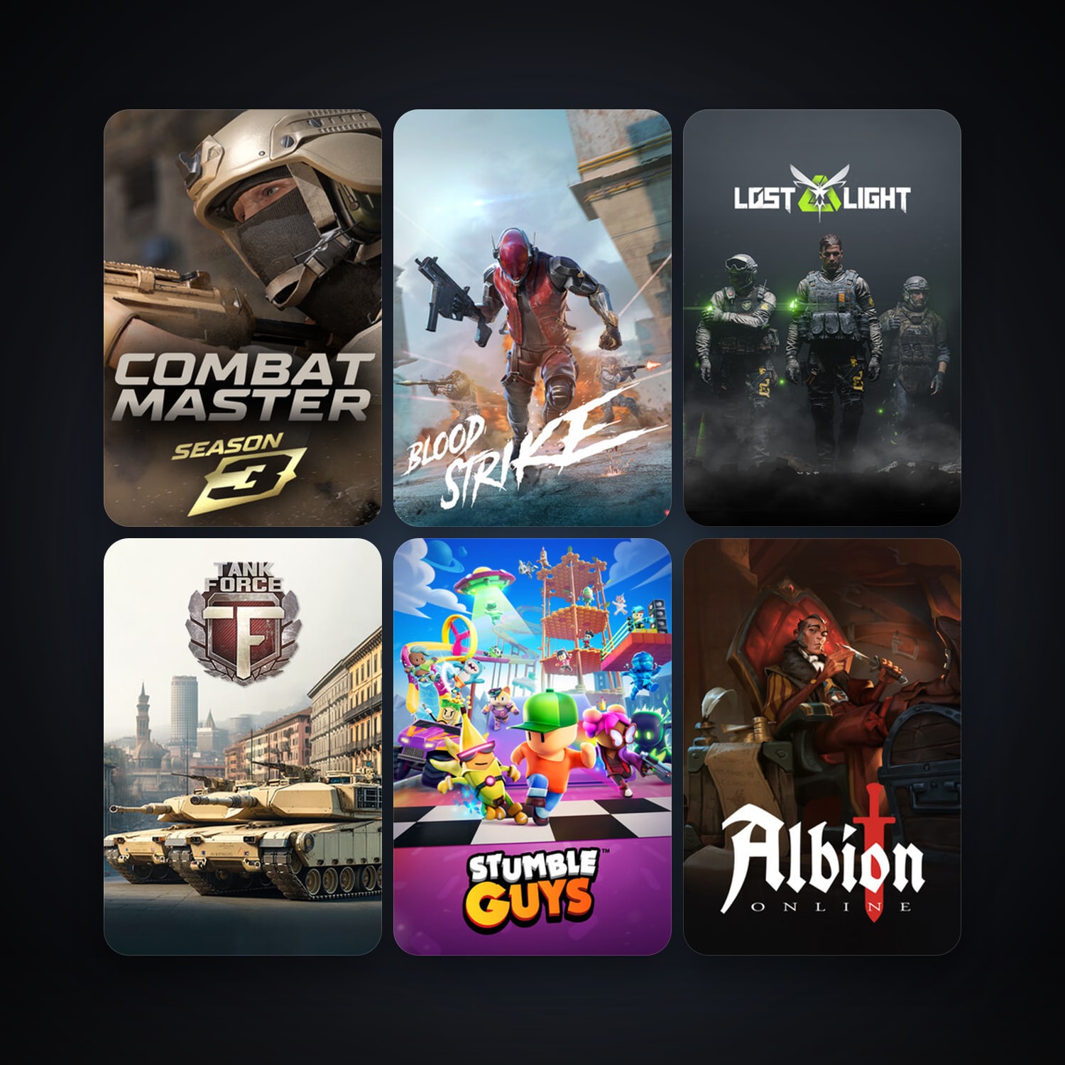 Tank Force: Online Shooter Game + Albion Online, 22 games, clean — HabibiAccounts