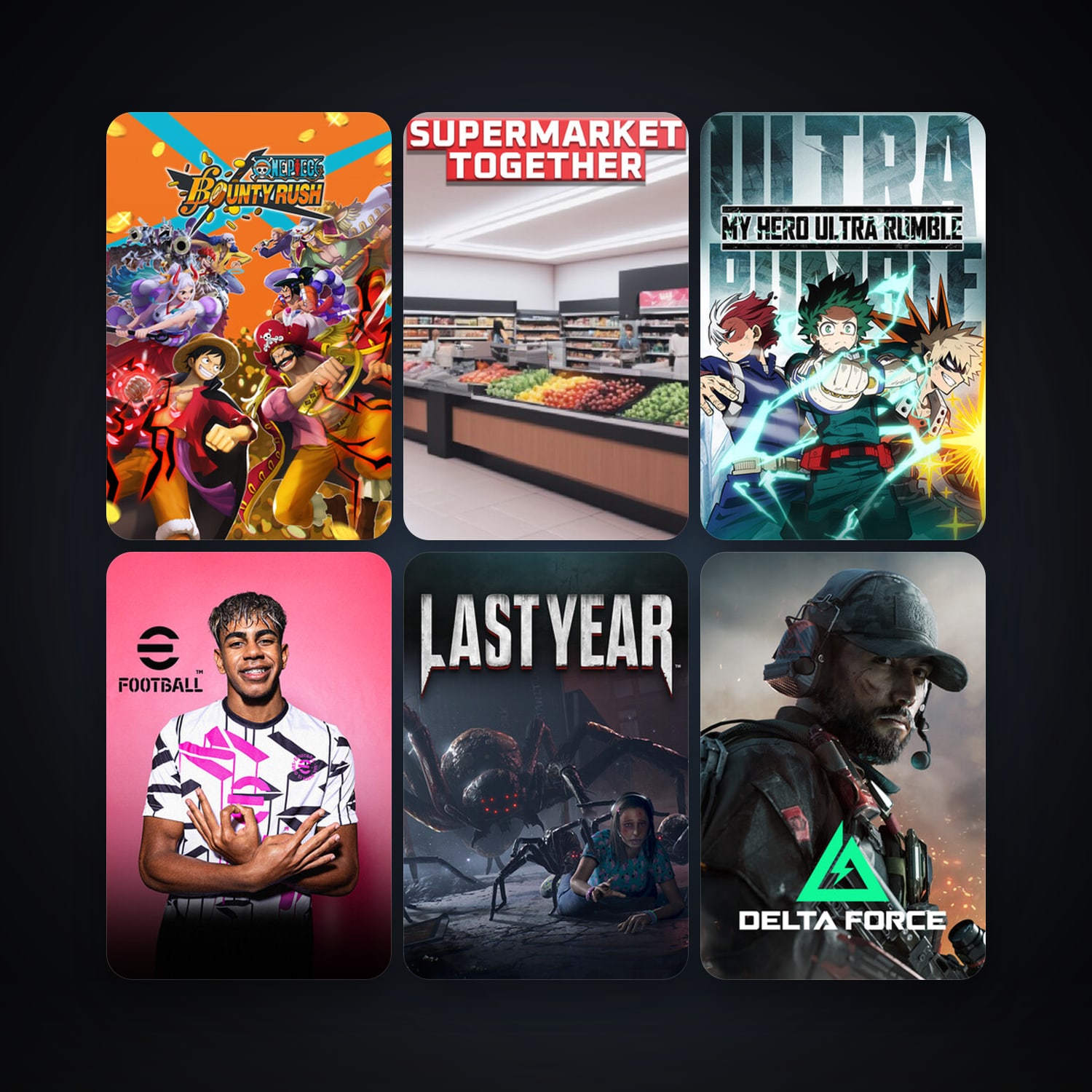 Last Year + MY HERO ULTRA RUMBLE, 8 games, clean — HabibiAccounts
