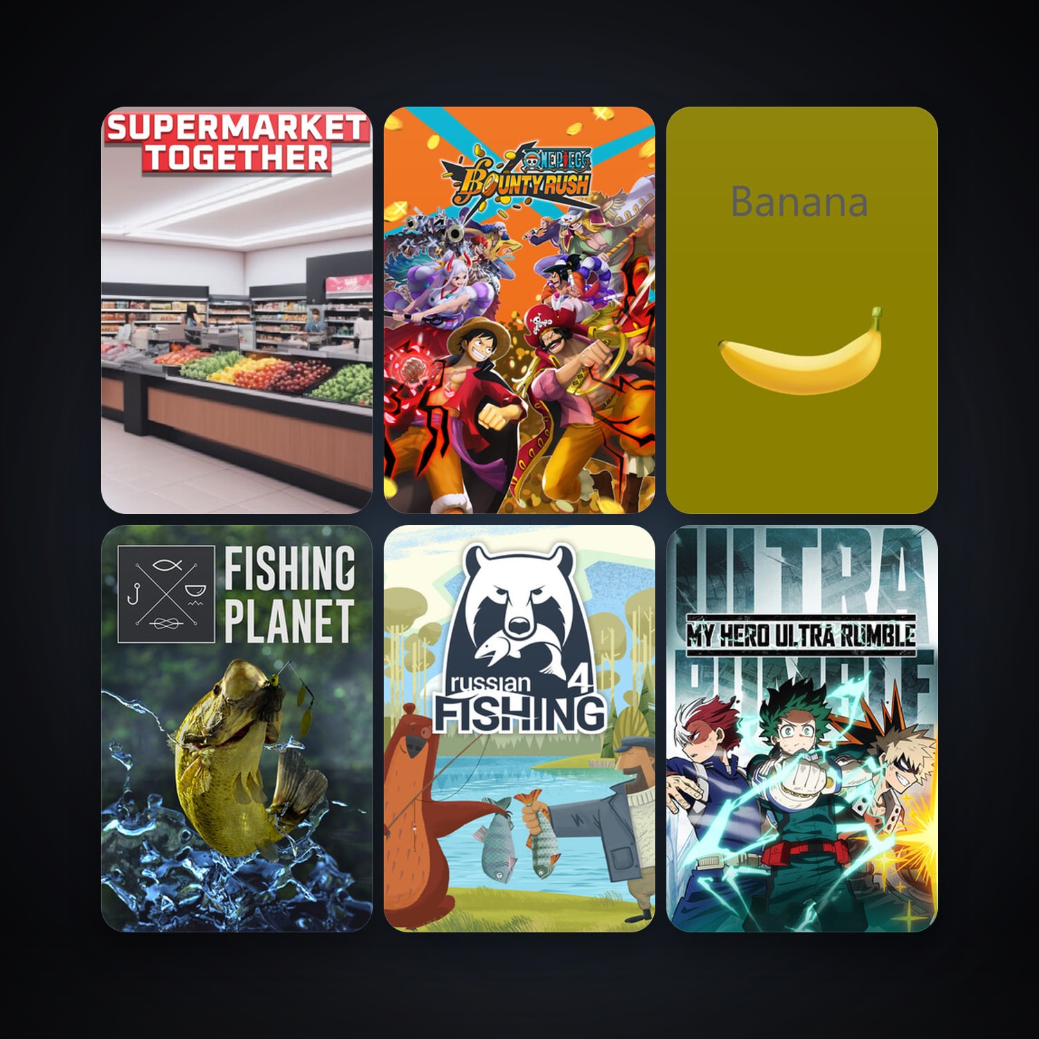 Fishing Planet + Russian Fishing 4, 12 games, clean — HabibiAccounts