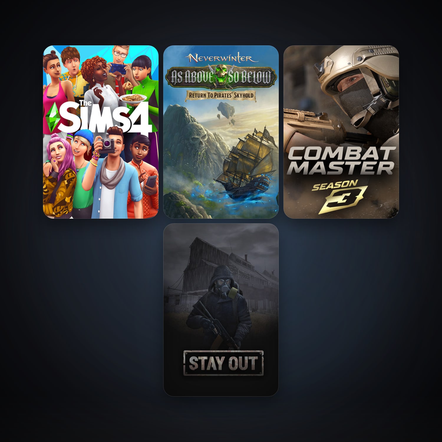 Neverwinter + Stay Out, 20 games, clean — HabibiAccounts