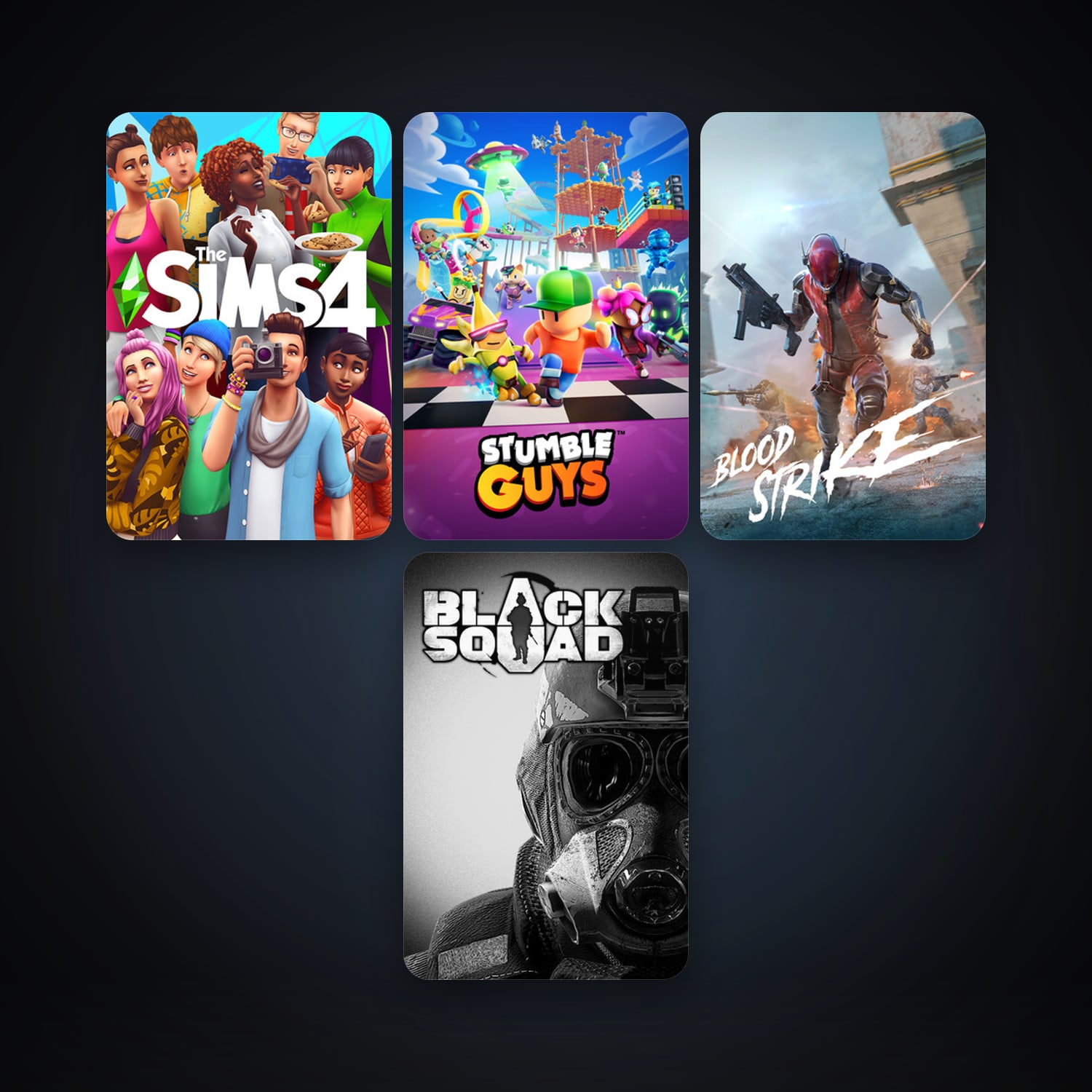 هالحساب ستيم فلين، Black Squad وThe Sims 4، 6 لعبة، صامد واضح — HabibiAccounts