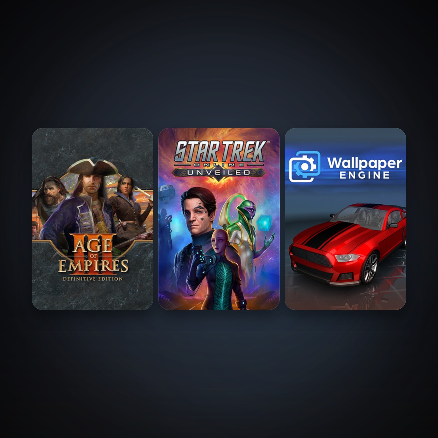 Star Trek Online + Wallpaper Engine, 3 games, clean — HabibiAccounts