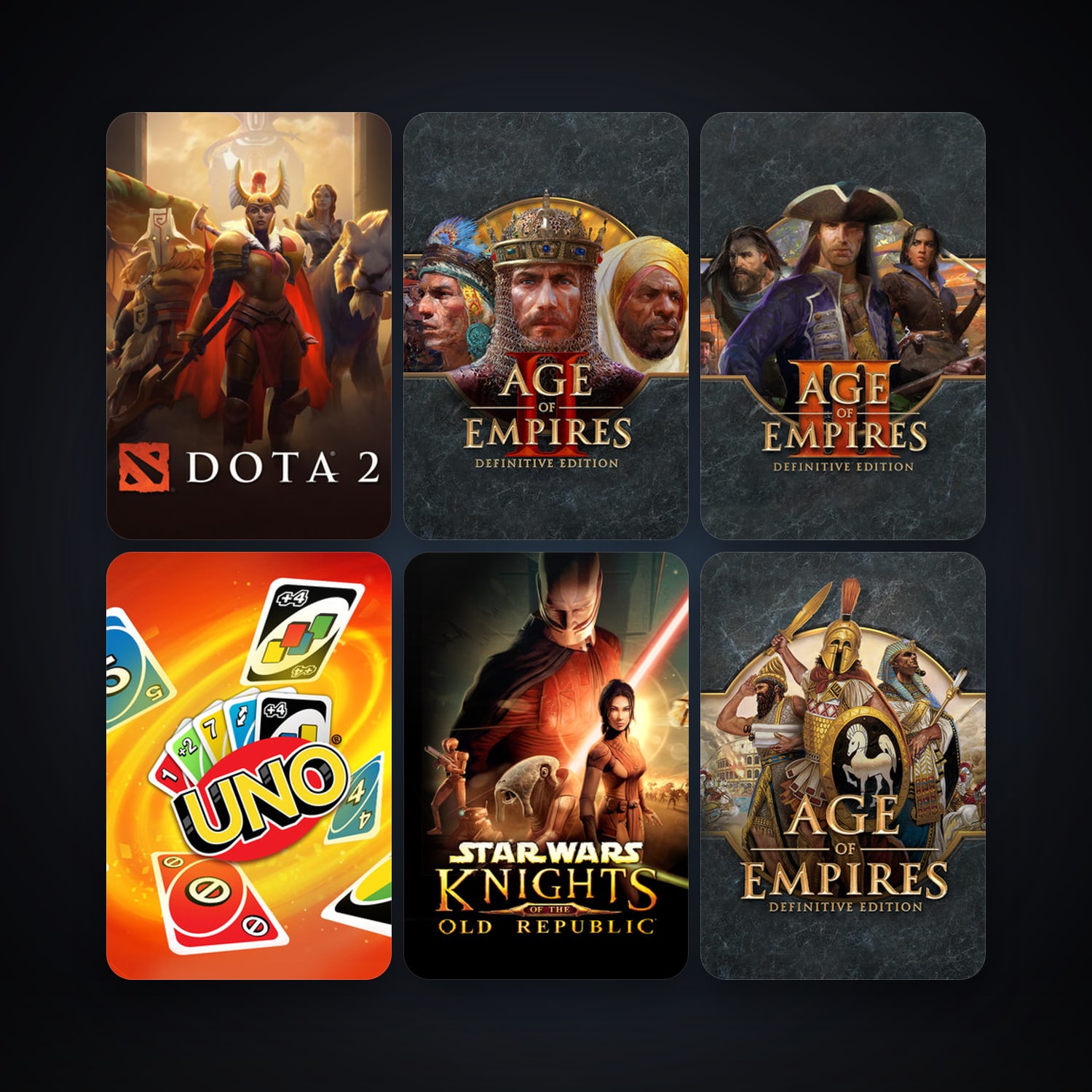 Dota 2 + STAR WARS Jedi Knight - Jedi Academy, 9 games, clean — HabibiAccounts