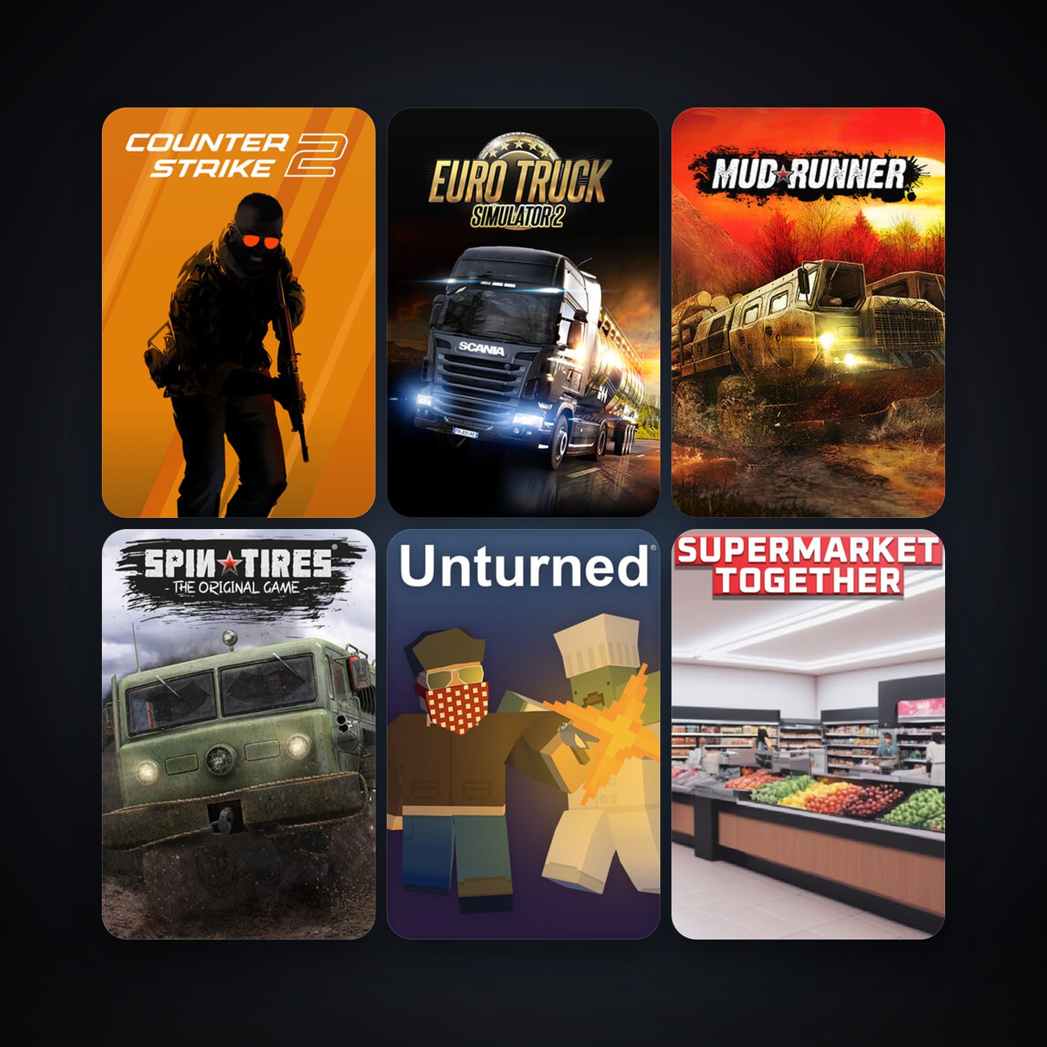 CS2 Prime + RaceRoom Racing Experience, 22 games, clean — HabibiAccounts