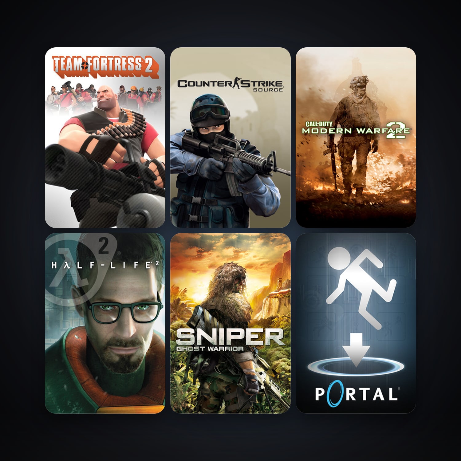 Half-Life 2 + Counter-Strike: Source, 13 games, clean — HabibiAccounts