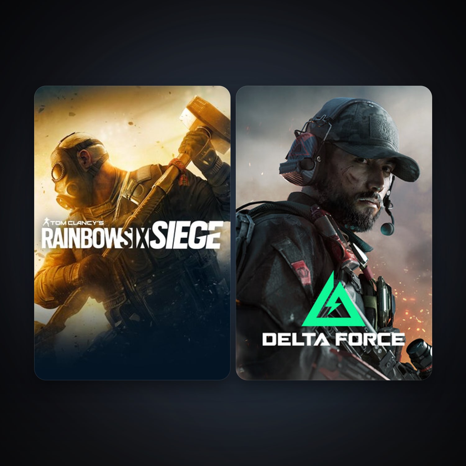 Tom Clancy's Rainbow Six Siege + Delta Force: Hawk Ops, 2 games, clean — HabibiAccounts
