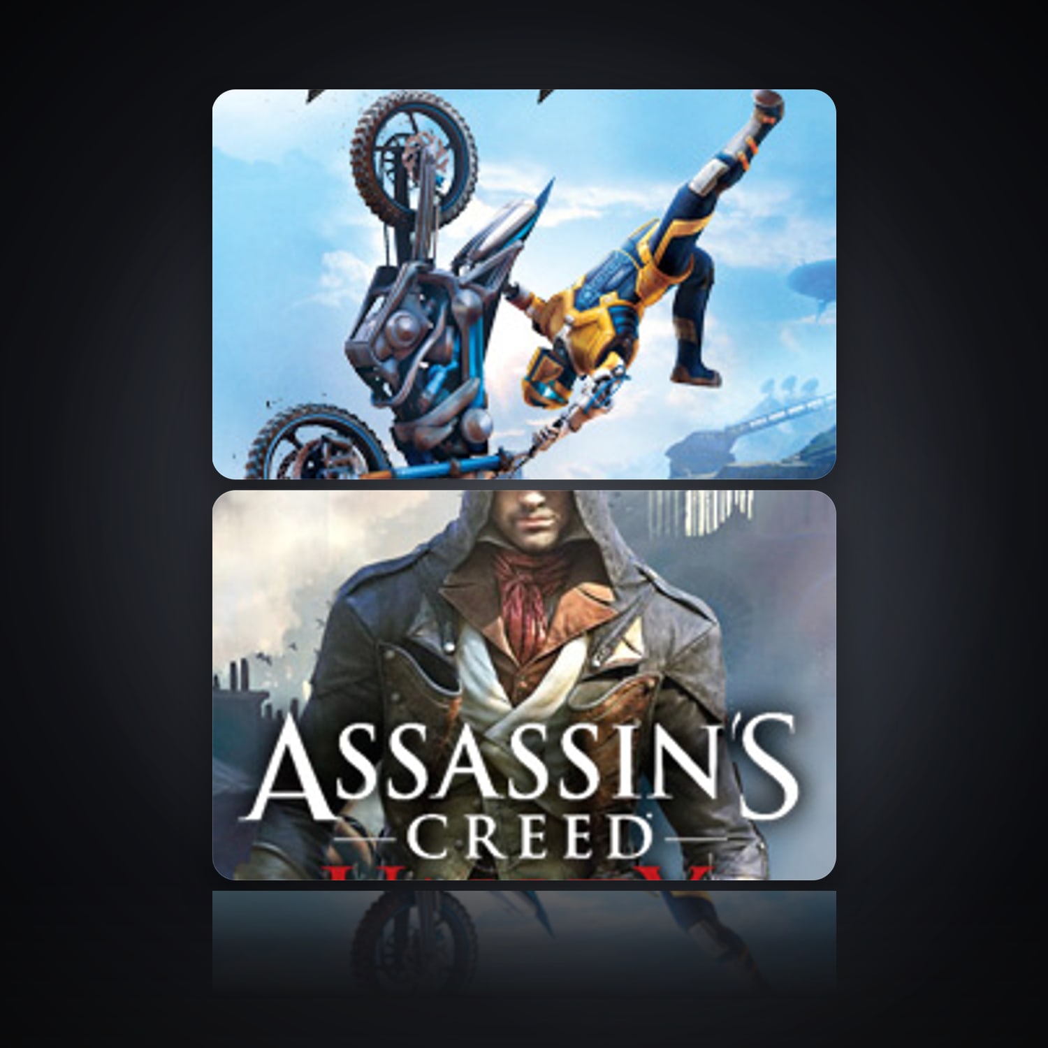 Trials Fusion & Assassin's Creed Unity | 2 Games — HabibiAccounts