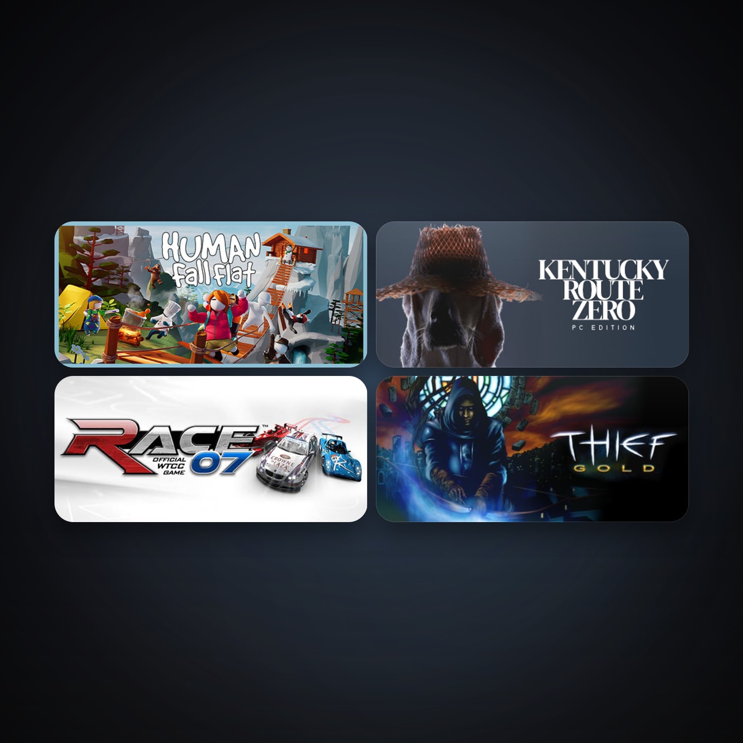 RACE 07 + Thief Gold, 21 games, clean — HabibiAccounts