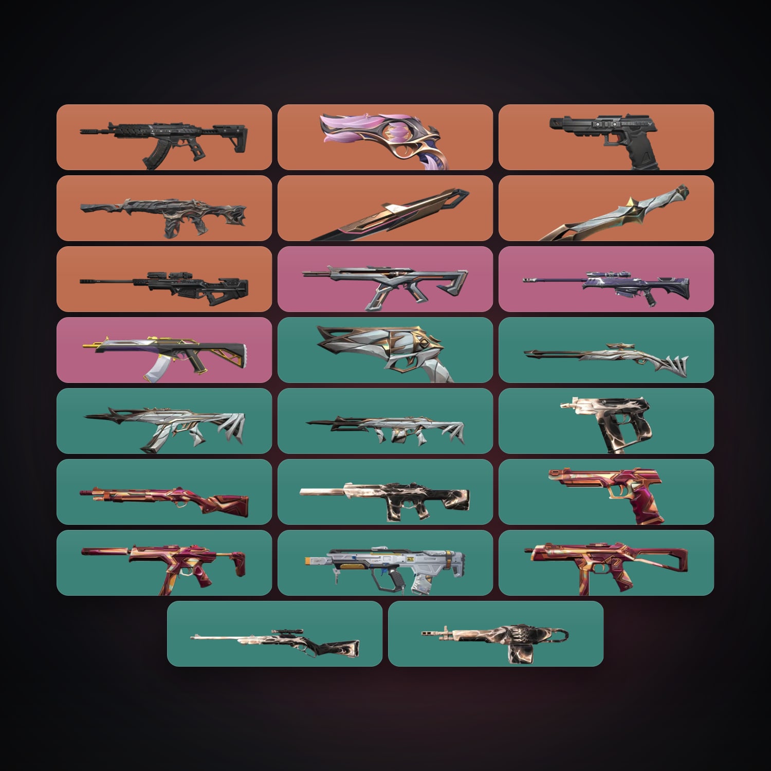 NA Diamond 2 locker — 2 knives, 23 skins, lvl 44 — HabibiAccounts