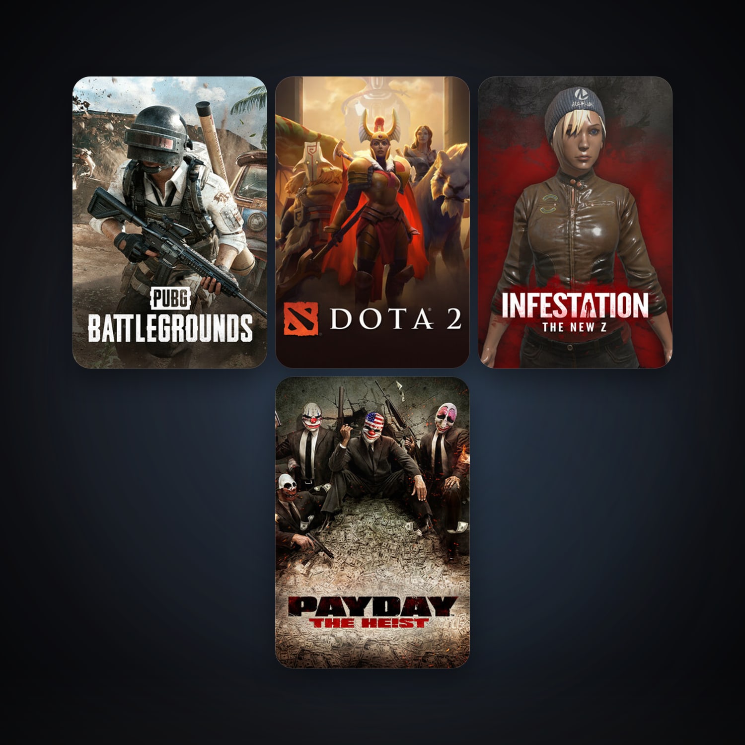 Dota 2 + PAYDAY The Heist, 6 games, clean — HabibiAccounts