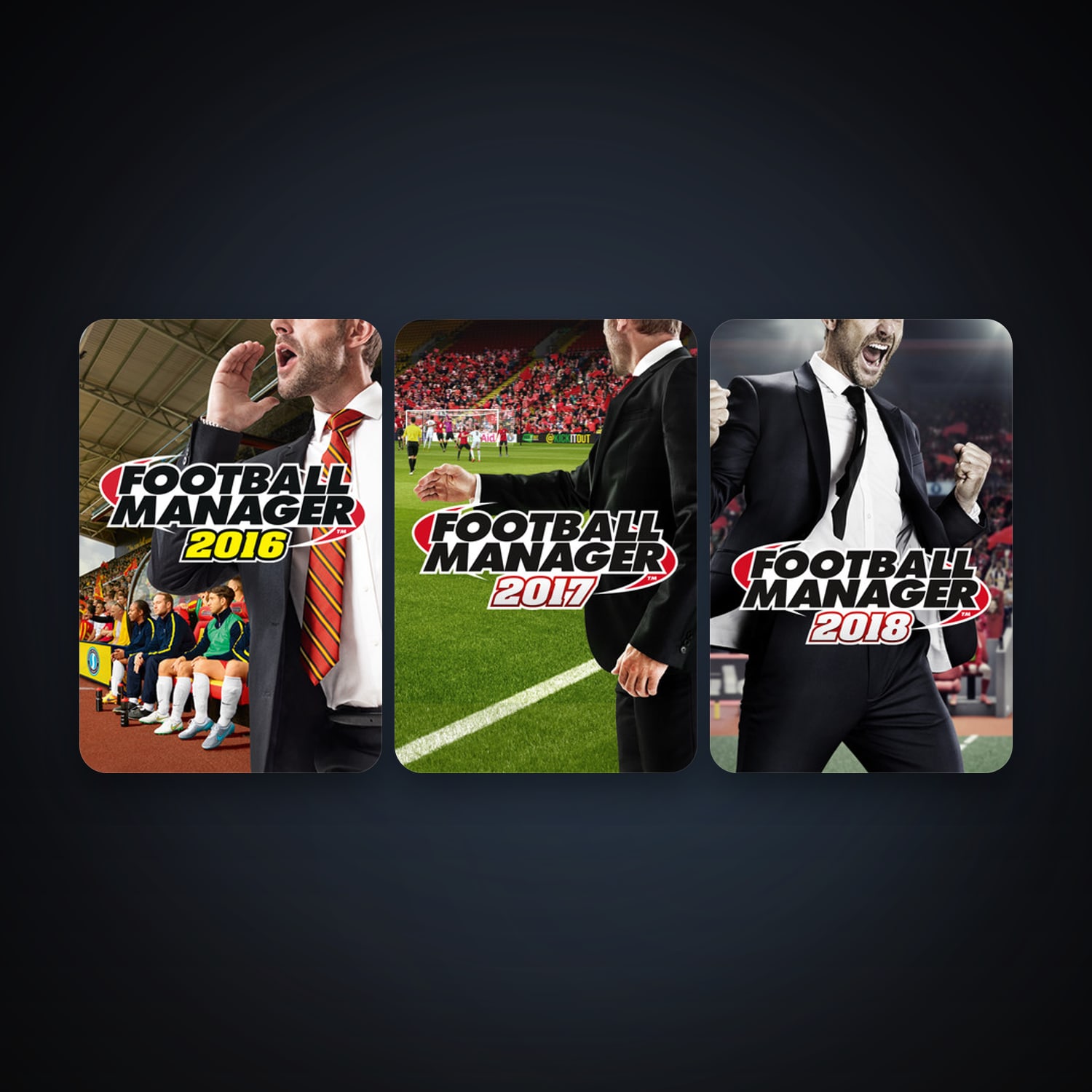 Football Manager 2016 + Football Manager 2017, 5 games, clean — HabibiAccounts